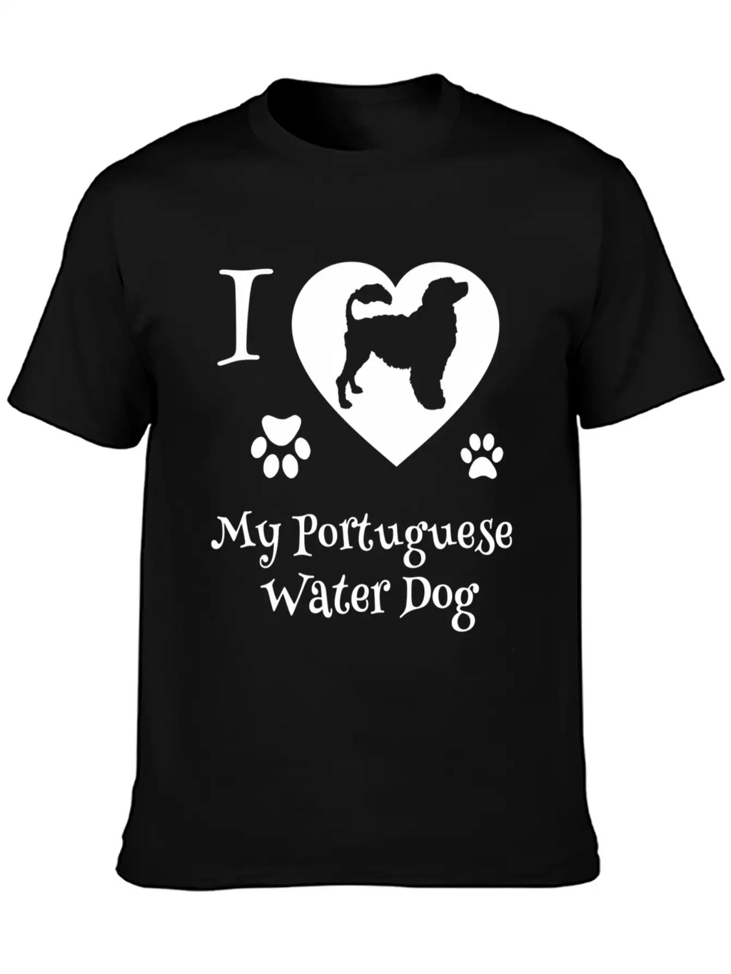 54837 Portuguese Water Dog For Portie Dog Timeless Short Sleeve Tee – Comfy And Minimalist Design