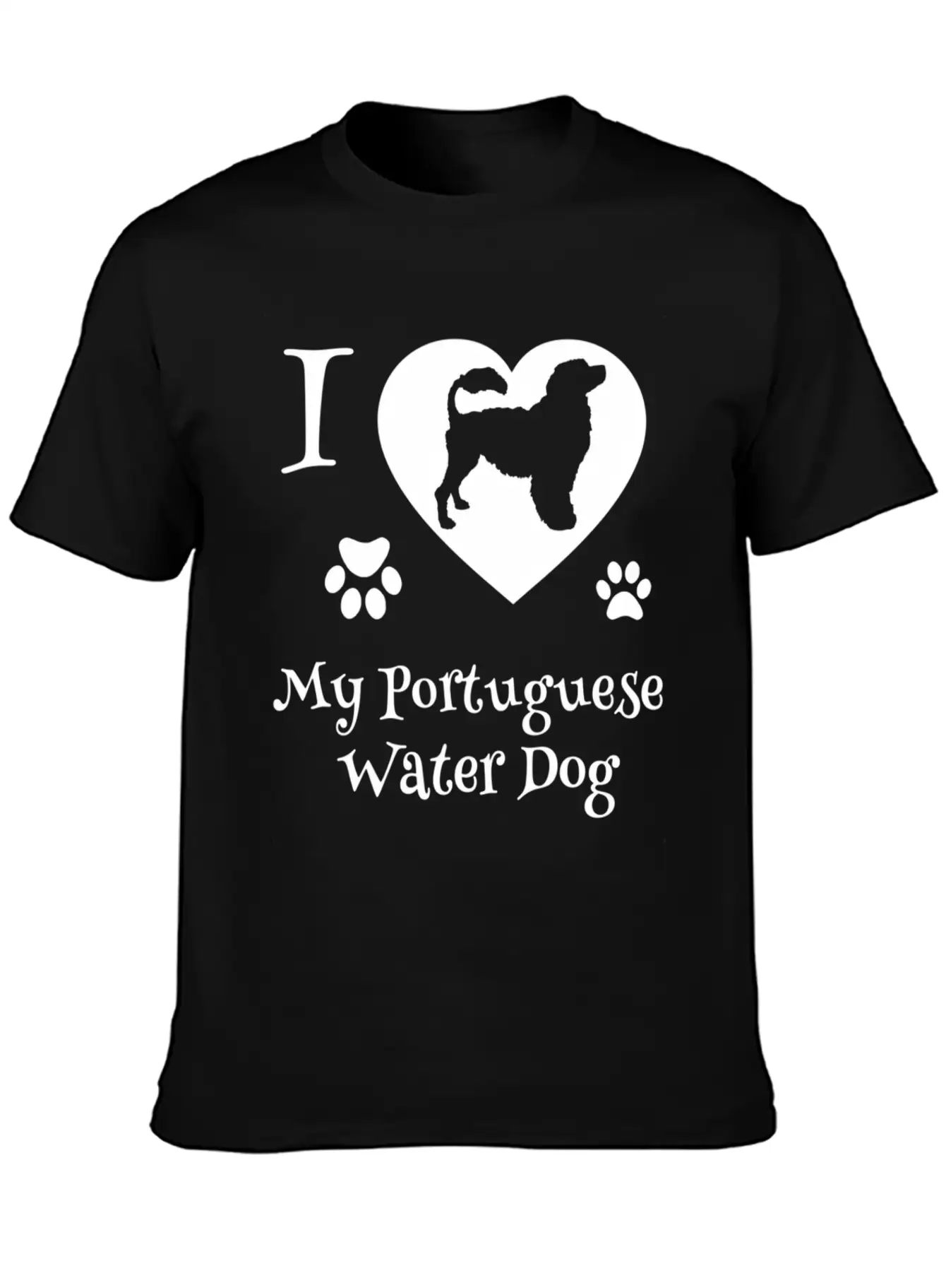 54837 Portuguese Water Dog For Portie Dog Timeless Short Sleeve Tee – Comfy And Minimalist Design