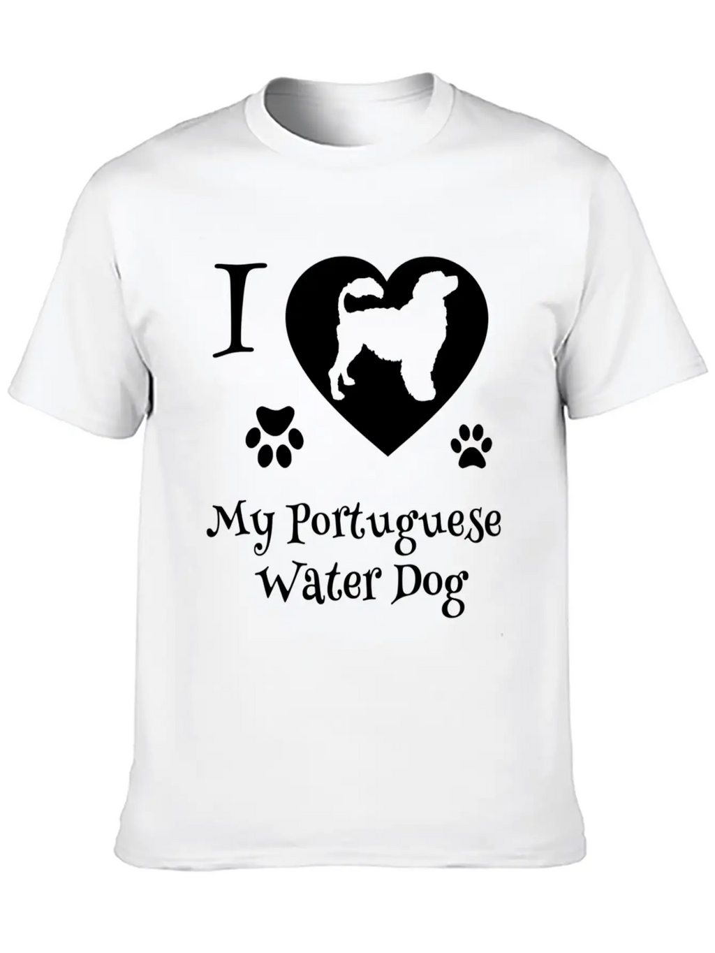 54837 Portuguese Water Dog For Portie Dog Timeless Short Sleeve Tee – Comfy And Minimalist Design