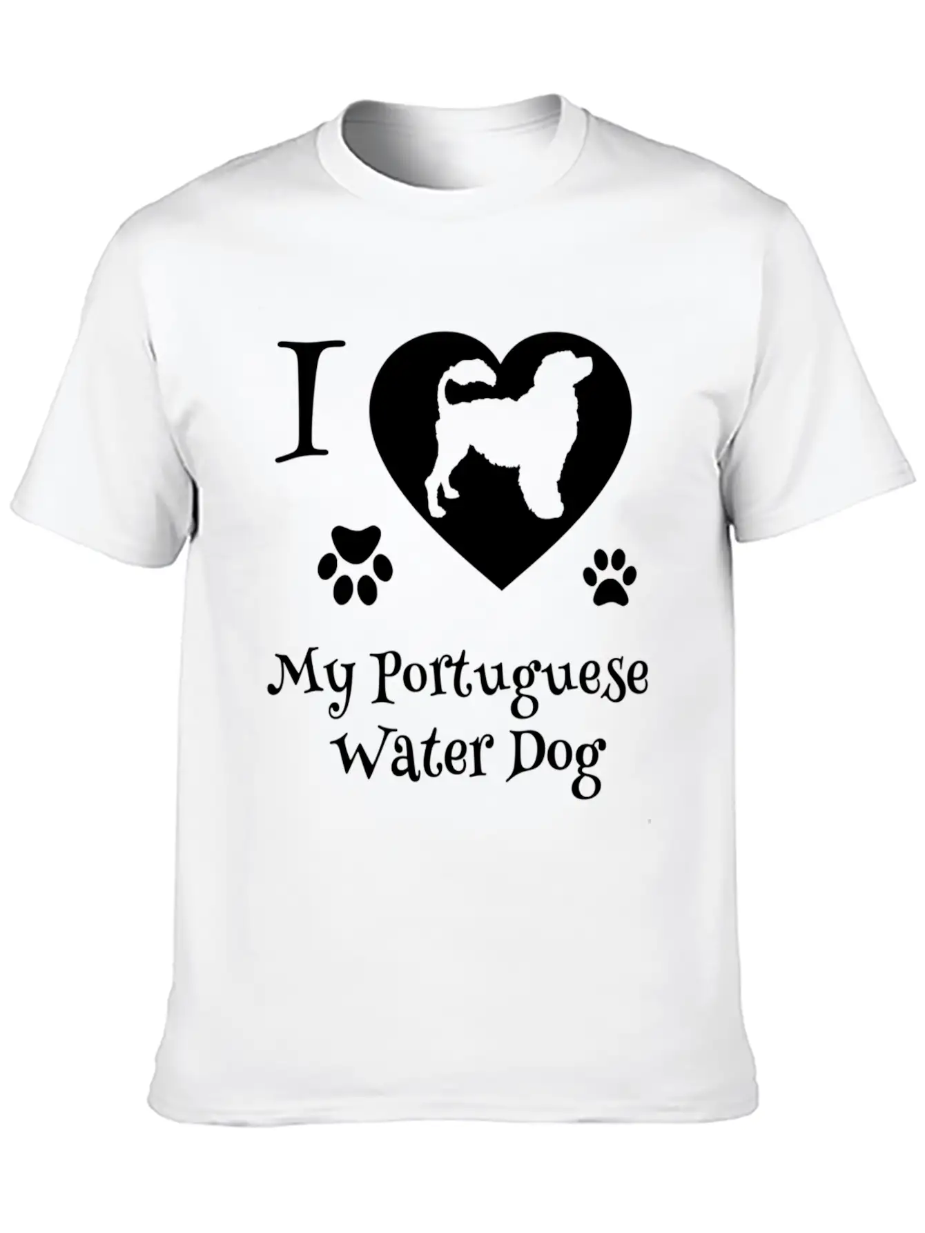 54837 Portuguese Water Dog For Portie Dog Timeless Short Sleeve Tee – Comfy And Minimalist Design