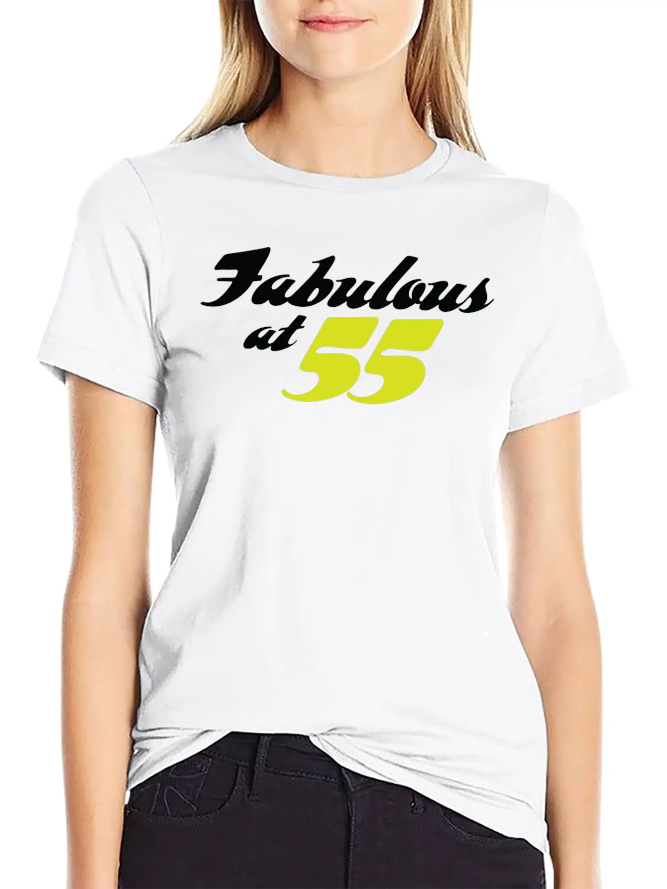 55 Years Old And Fabulous! Modern Fit Casual T-Shirt – Clean And Versatile Design