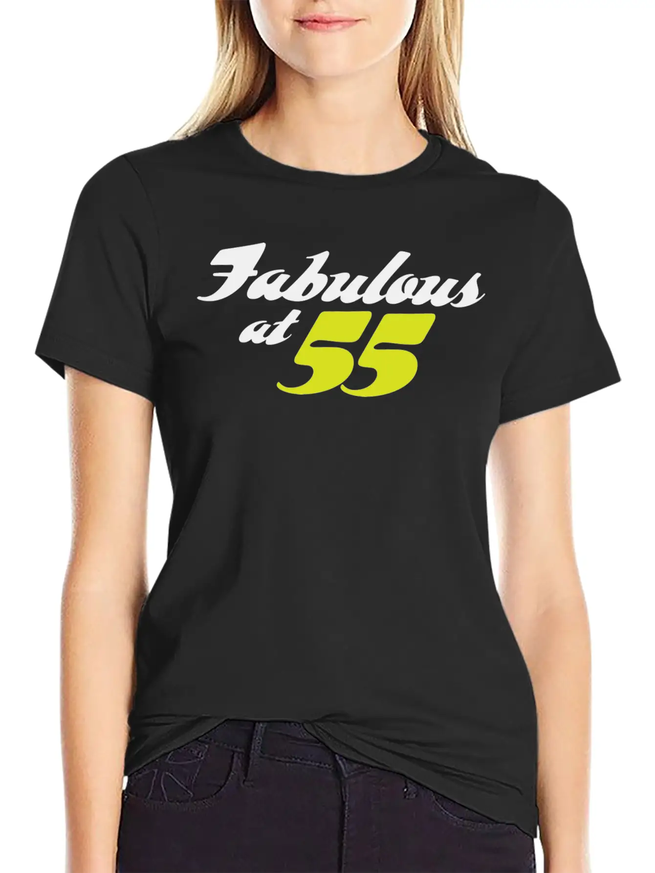 55 Years Old And Fabulous! Modern Fit Casual T-Shirt – Clean And Versatile Design