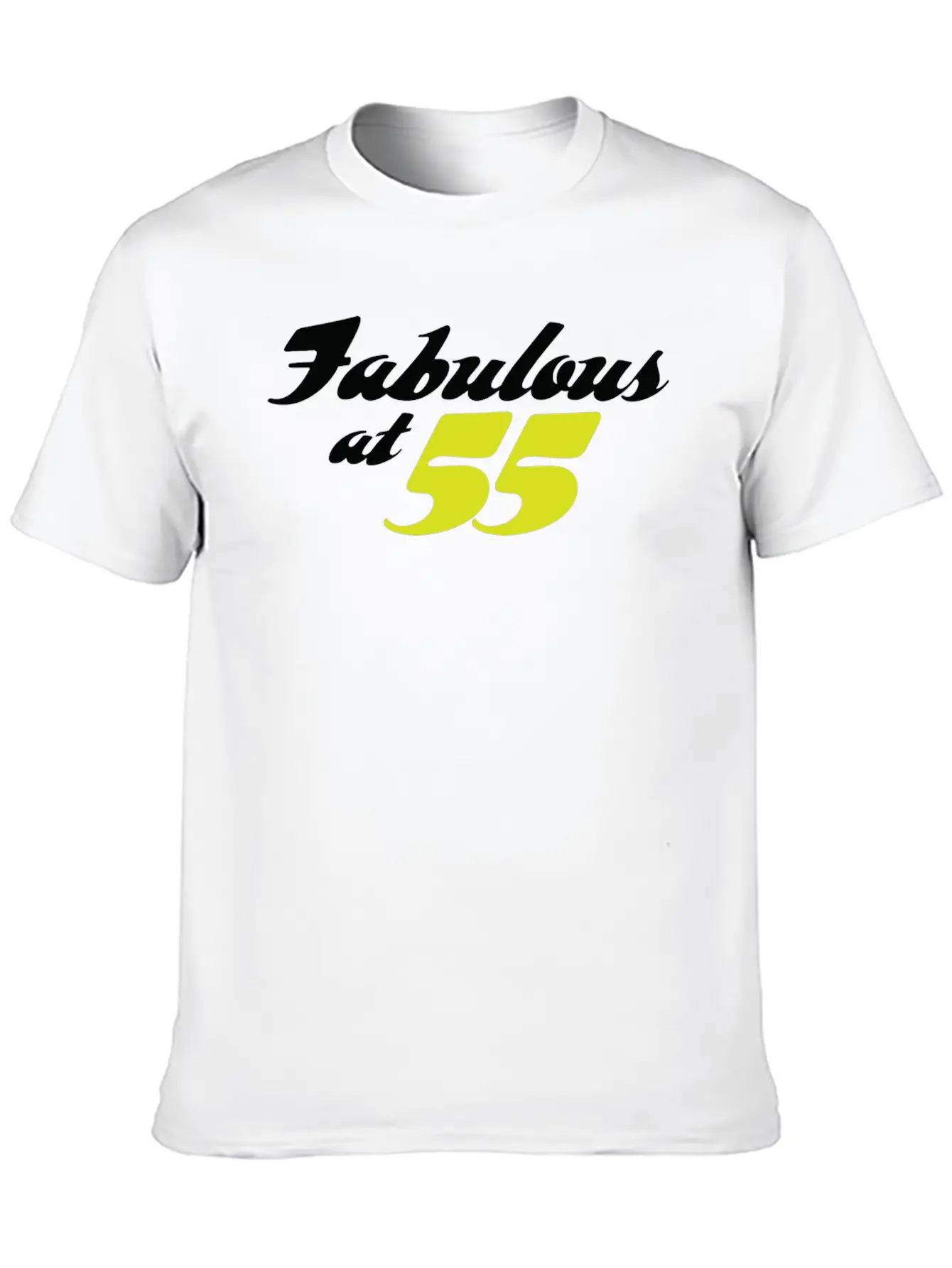 55 Years Old And Fabulous! Modern Fit Casual T-Shirt – Clean And Versatile Design