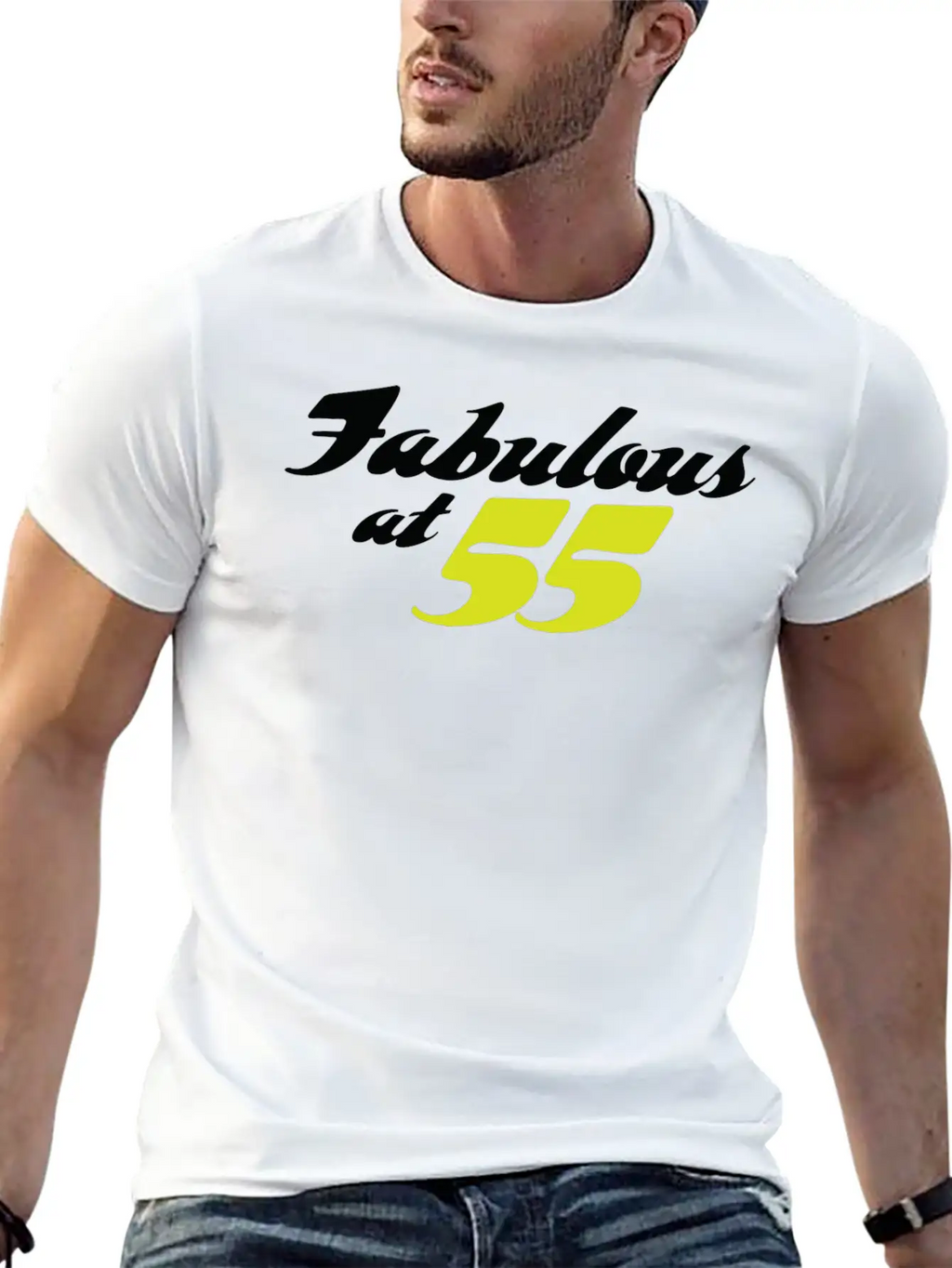 55 Years Old And Fabulous! Modern Fit Casual T-Shirt – Clean And Versatile Design