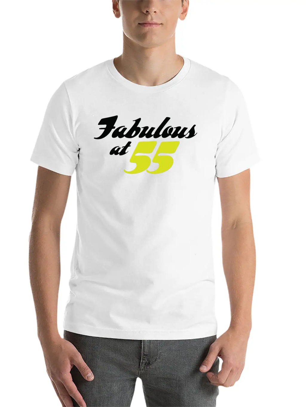 55 Years Old And Fabulous! Modern Fit Casual T-Shirt – Clean And Versatile Design