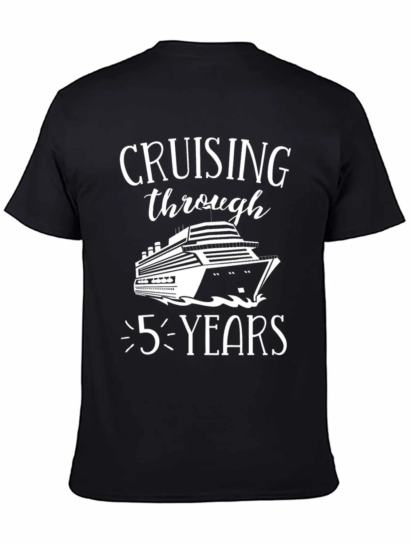 5th Anniversary Cruise TShirt Vacation Match Modern Fit Casual T-Shirt – Clean And Versatile Design