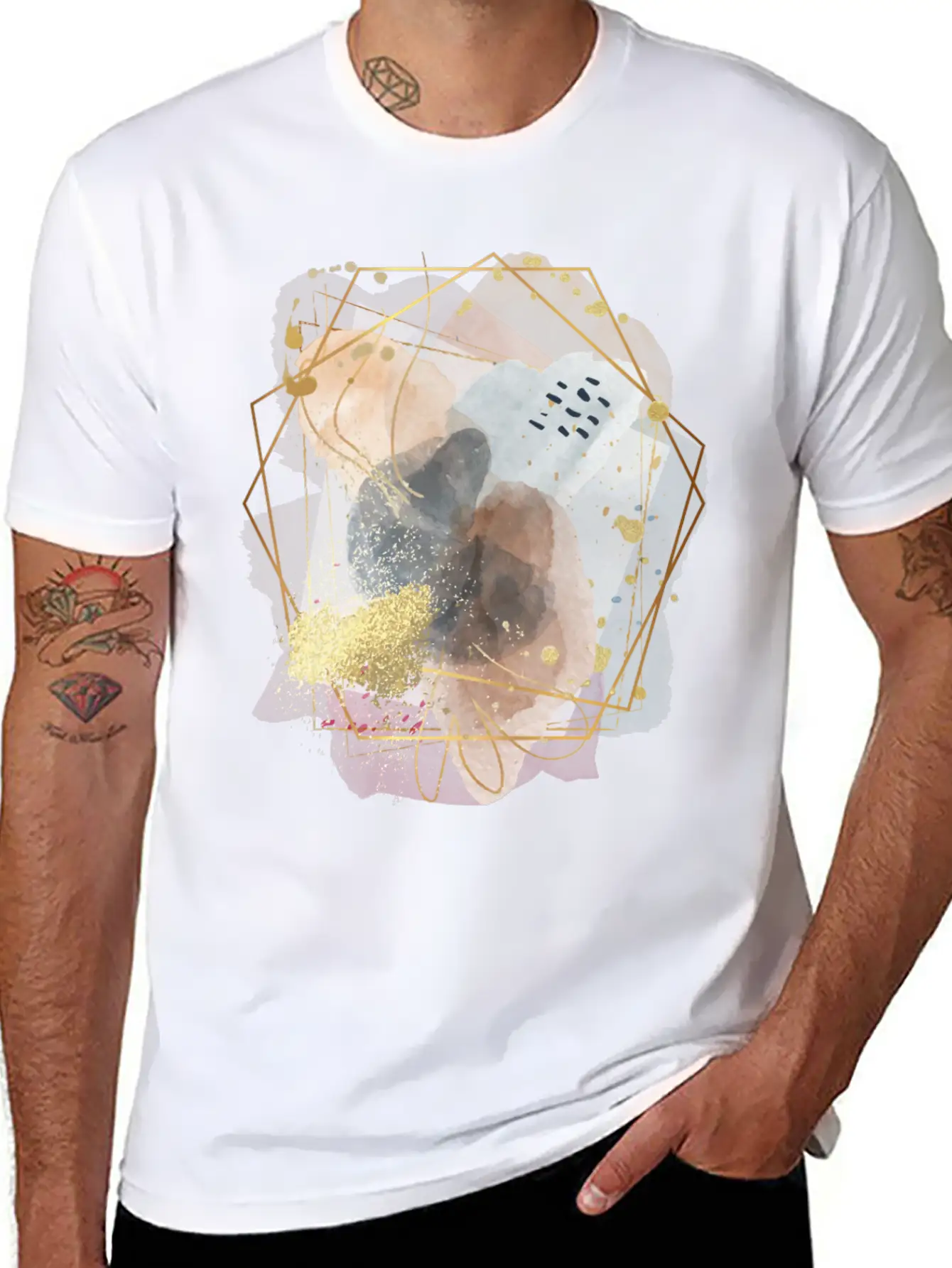 6th Collage Essential Cotton Tee For Daily Outfits – Unisex Style