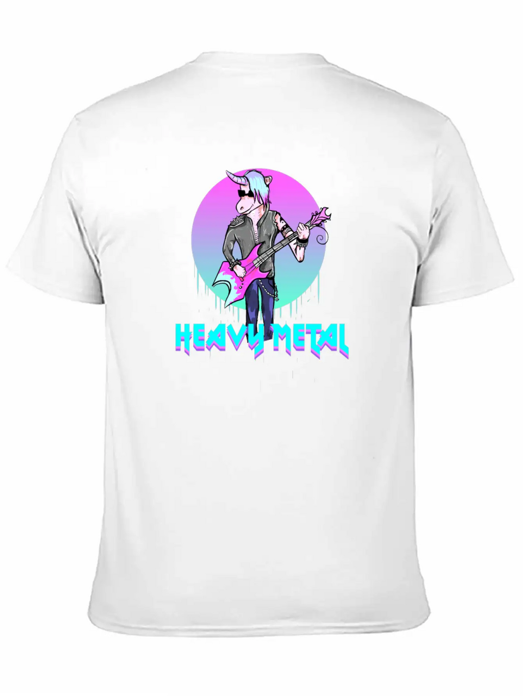 7 Heavy Metal I Unicorn Gift For Metallers Modern Fit Casual T-Shirt – Clean And Versatile Design