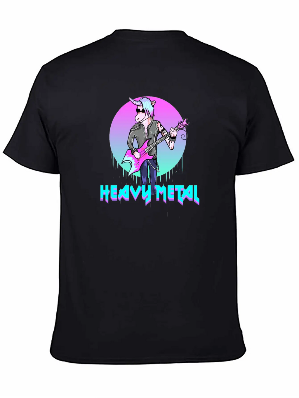 7 Heavy Metal I Unicorn Gift For Metallers Modern Fit Casual T-Shirt – Clean And Versatile Design