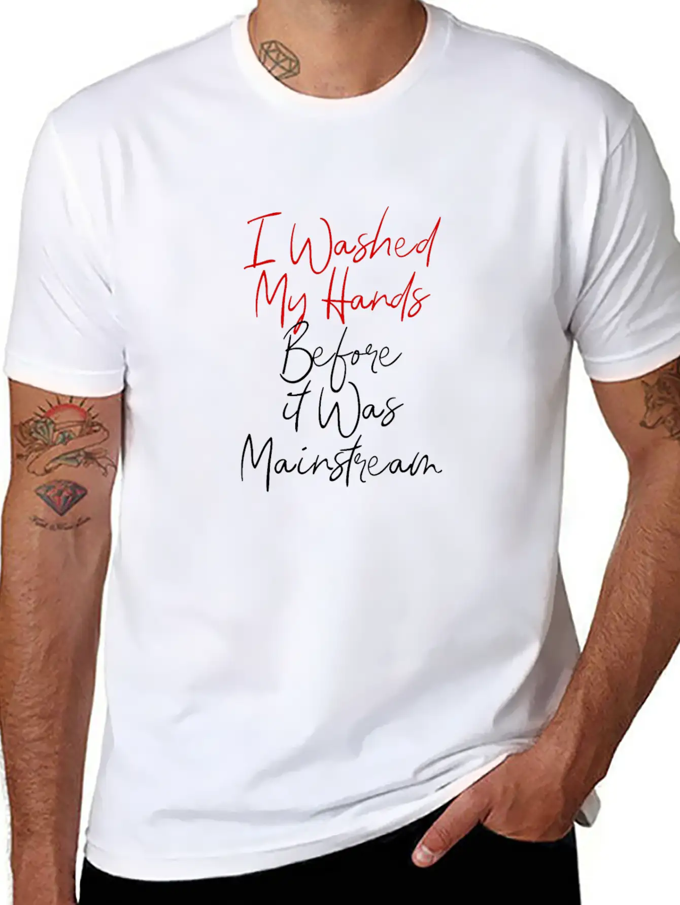 7 I Washed My Hands Before It Was Mainstream Essential Cotton Tee For Daily Outfits – Unisex Style