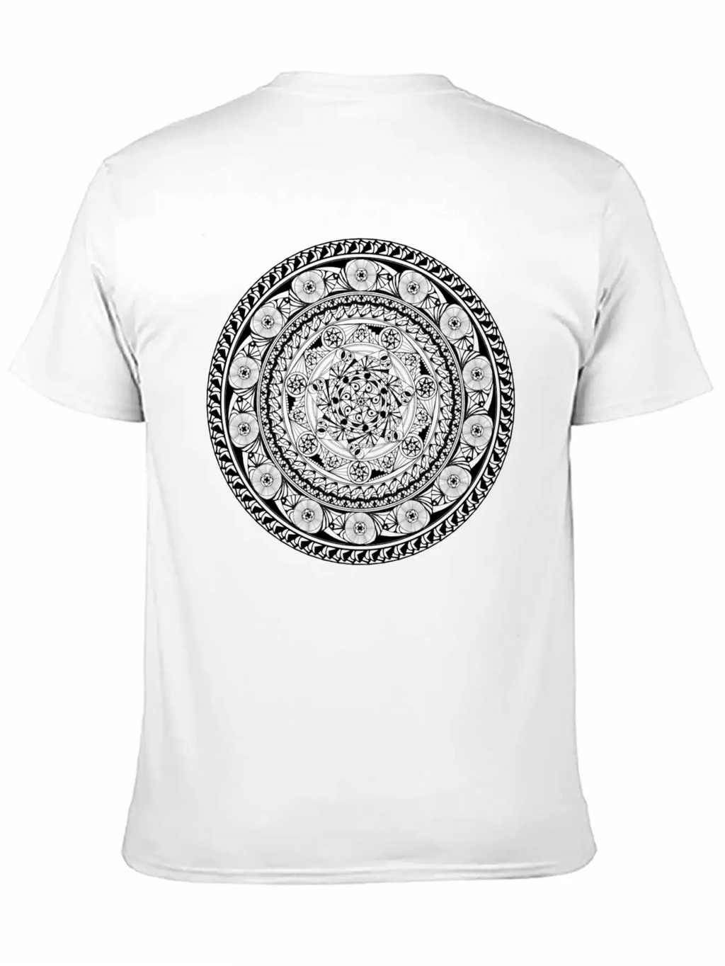 7 Star Mandala Timeless Short Sleeve Tee – Comfy And Minimalist Design