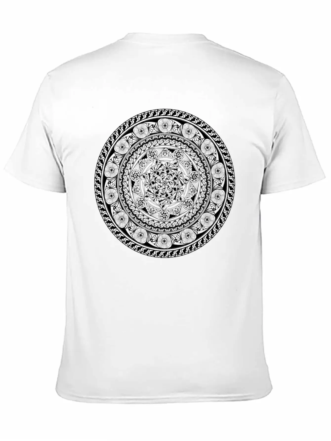 7 Star Mandala Timeless Short Sleeve Tee – Comfy And Minimalist Design