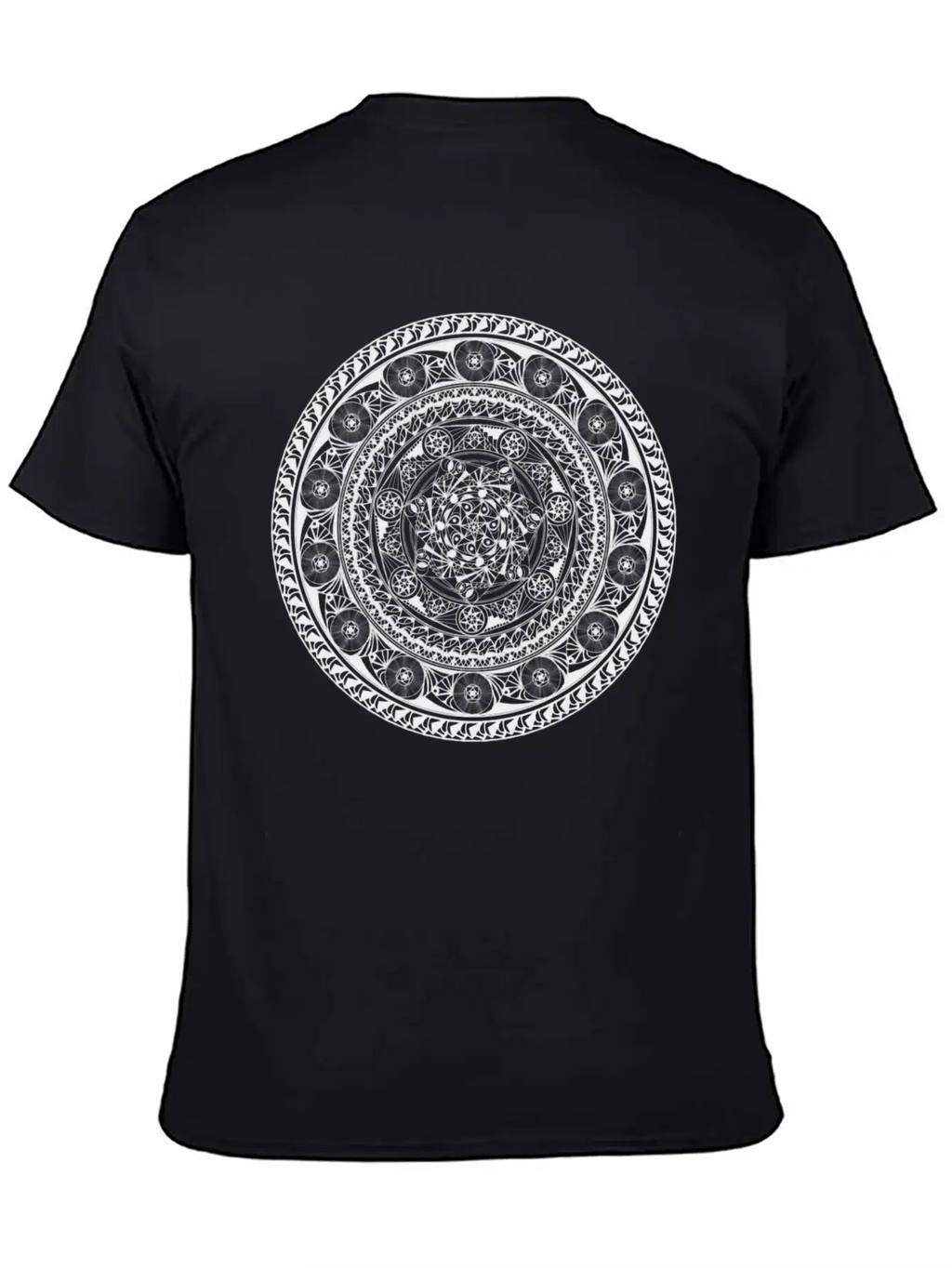 7 Star Mandala Timeless Short Sleeve Tee – Comfy And Minimalist Design