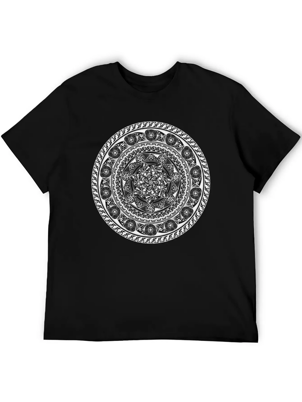 7 Star Mandala Timeless Short Sleeve Tee – Comfy And Minimalist Design