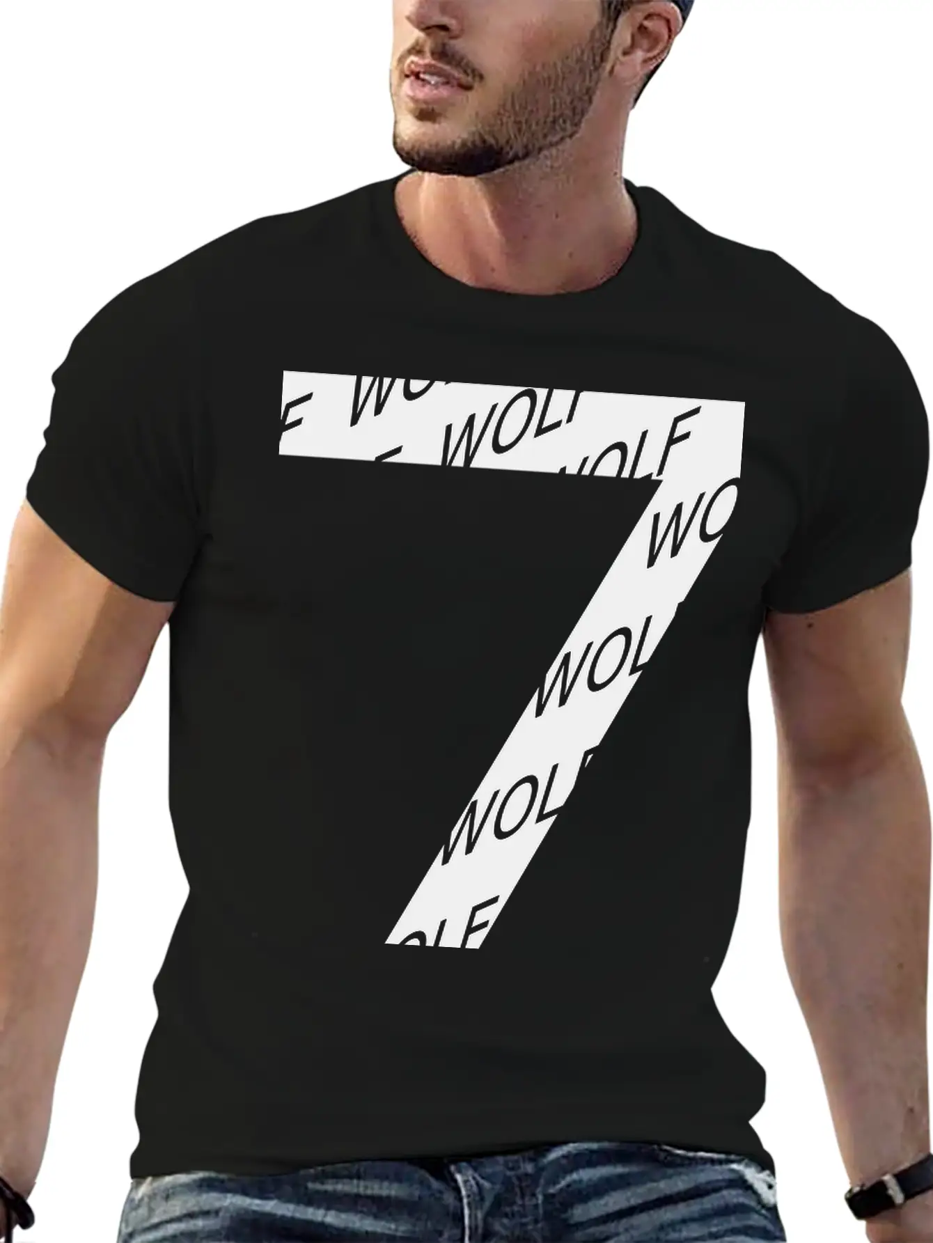 7 Wolf Number Soft Cotton Short Sleeve Tee – Unisex Wardrobe Staple