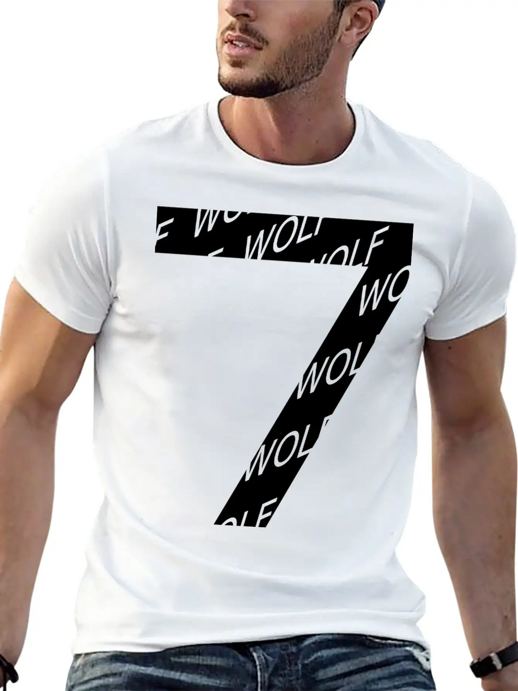 7 Wolf Number Soft Cotton Short Sleeve Tee – Unisex Wardrobe Staple