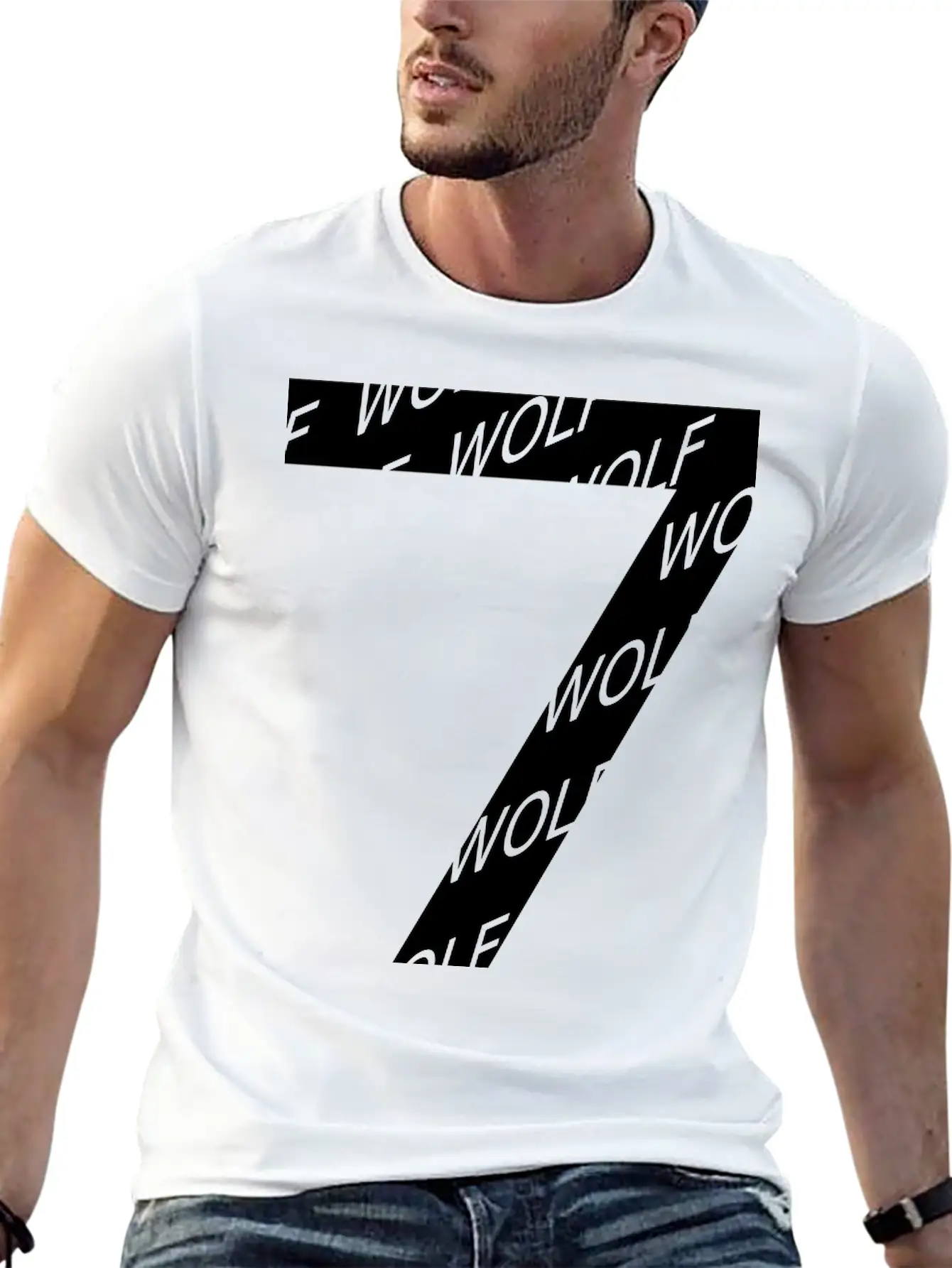7 Wolf Number Soft Cotton Short Sleeve Tee – Unisex Wardrobe Staple