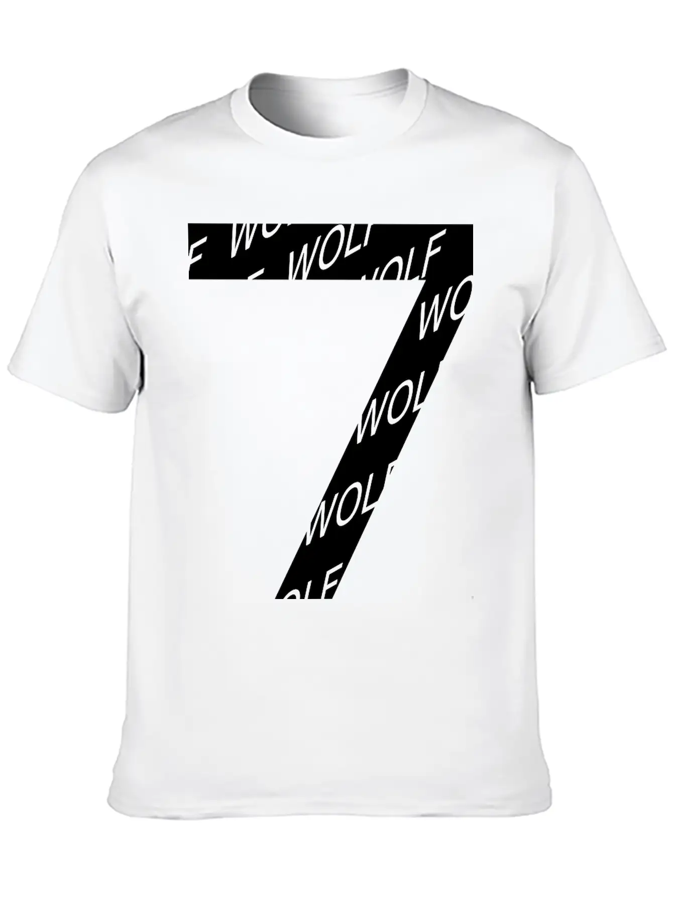 7 Wolf Number Soft Cotton Short Sleeve Tee – Unisex Wardrobe Staple