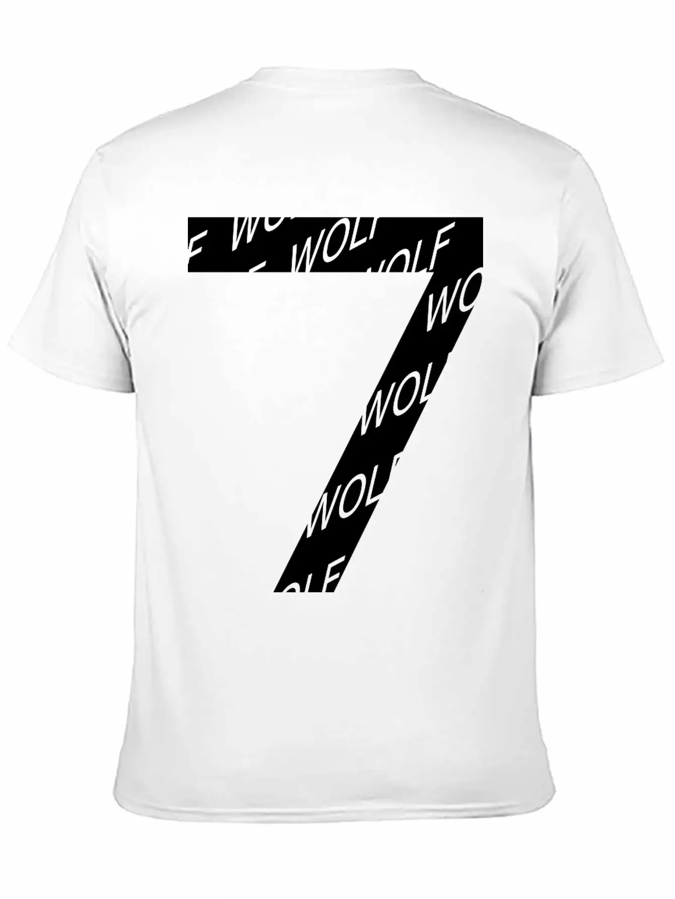 7 Wolf Number Soft Cotton Short Sleeve Tee – Unisex Wardrobe Staple