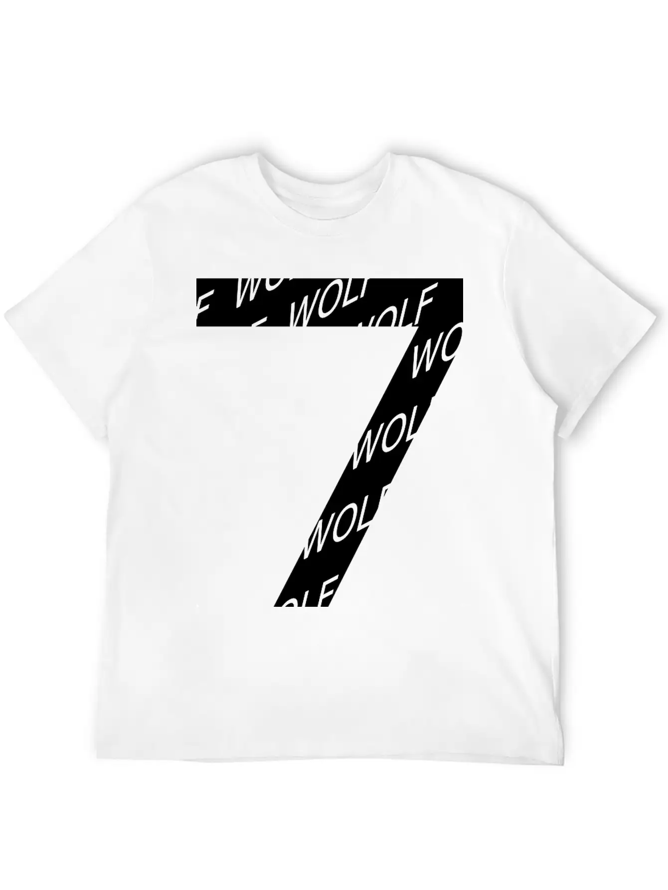 7 Wolf Number Soft Cotton Short Sleeve Tee – Unisex Wardrobe Staple