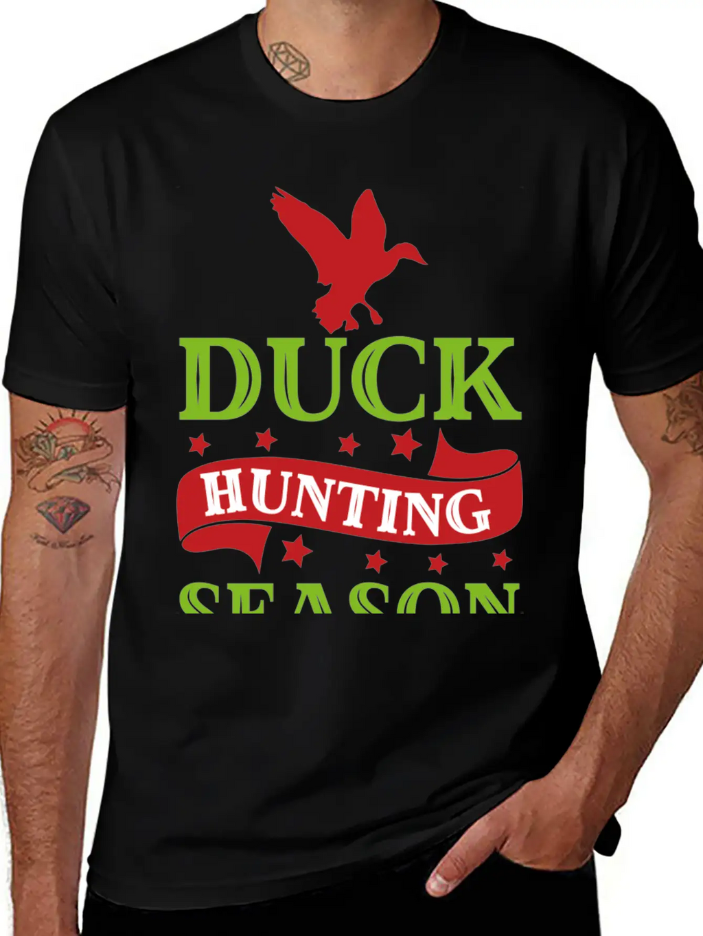 7093 Duck Hunting SeasonDuck Hunting Season Timeless Short Sleeve Tee – Comfy And Minimalist Design
