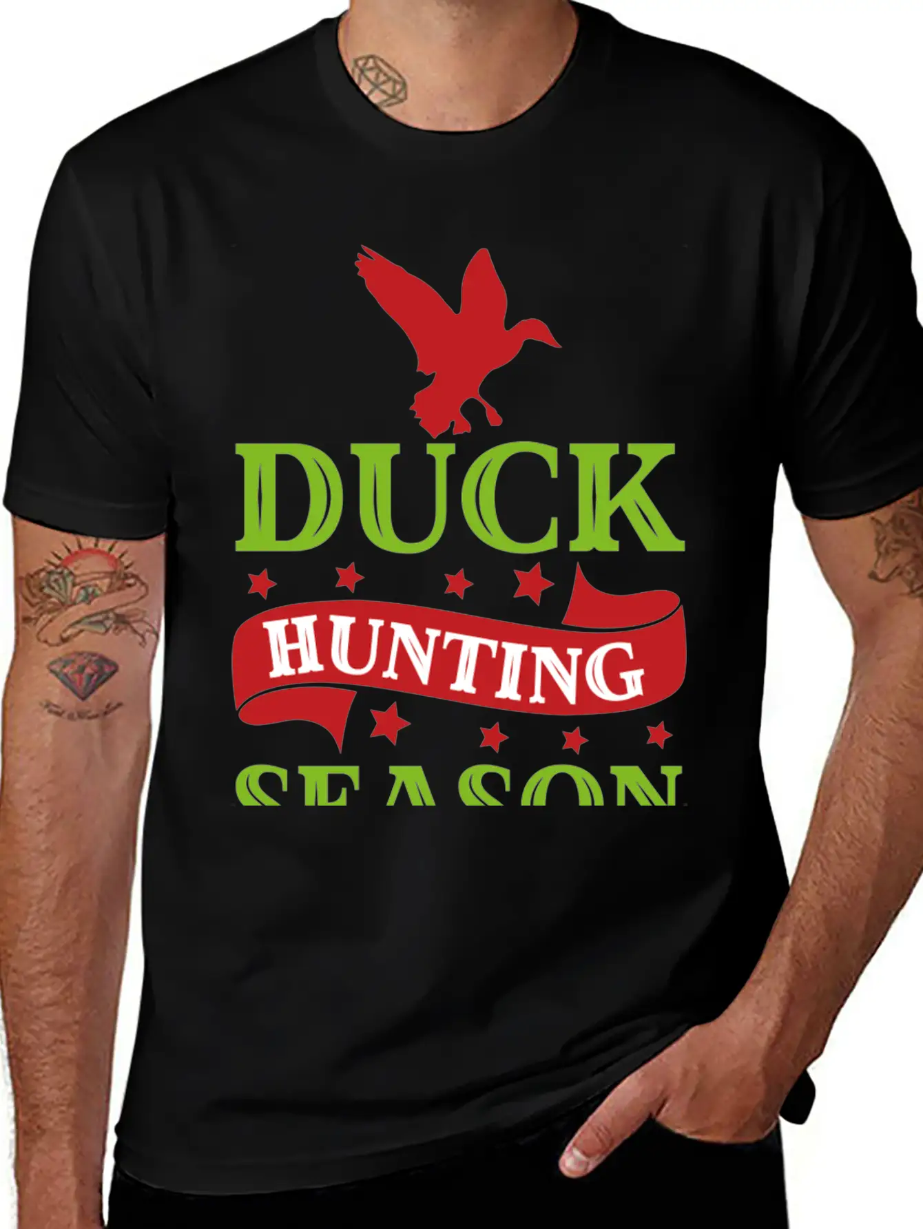 7093 Duck Hunting SeasonDuck Hunting Season Timeless Short Sleeve Tee – Comfy And Minimalist Design