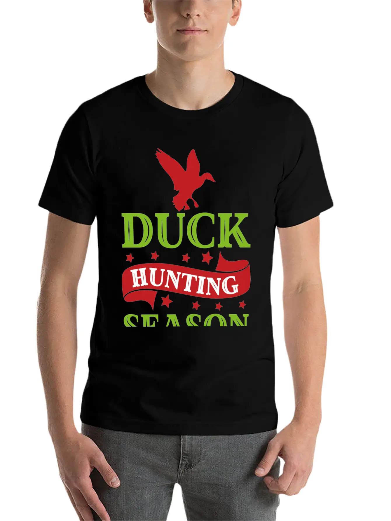 7093 Duck Hunting SeasonDuck Hunting Season Timeless Short Sleeve Tee – Comfy And Minimalist Design