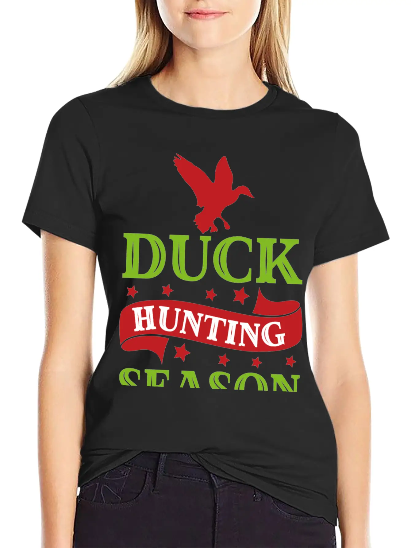 7093 Duck Hunting SeasonDuck Hunting Season Timeless Short Sleeve Tee – Comfy And Minimalist Design