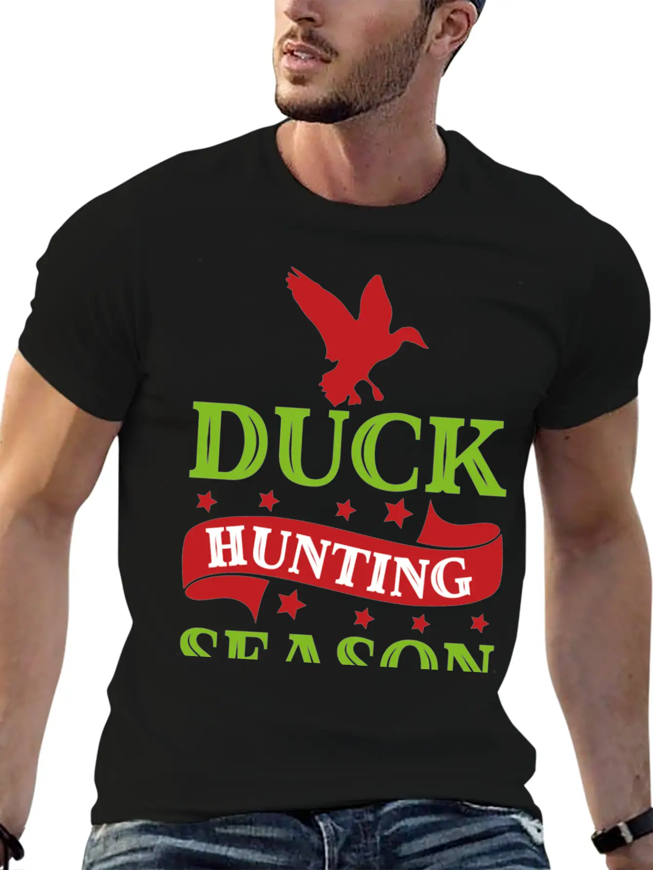 7093 Duck Hunting SeasonDuck Hunting Season Timeless Short Sleeve Tee – Comfy And Minimalist Design
