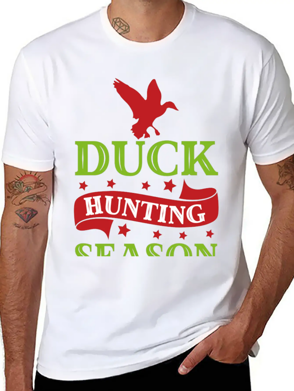 7093 Duck Hunting SeasonDuck Hunting Season Timeless Short Sleeve Tee – Comfy And Minimalist Design