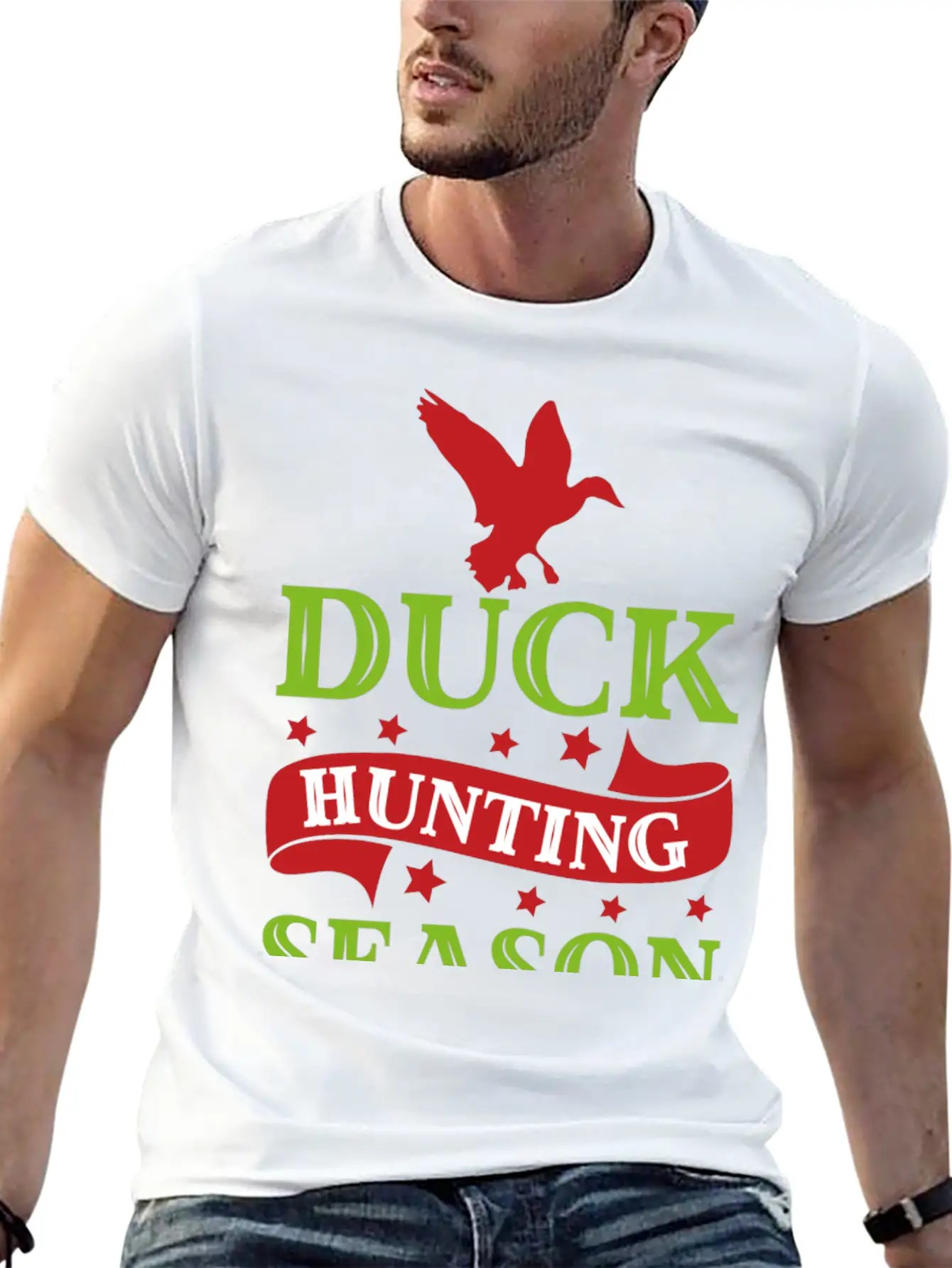 7093 Duck Hunting SeasonDuck Hunting Season Timeless Short Sleeve Tee – Comfy And Minimalist Design