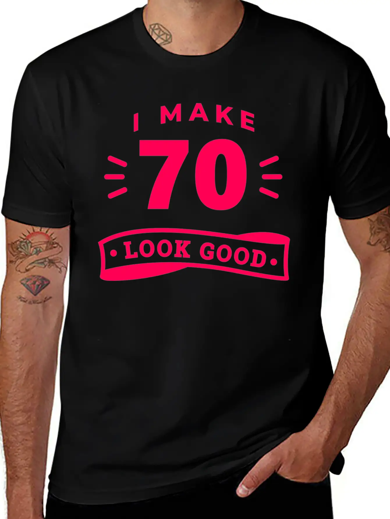 70th Birthday Saying Funny Funny Motto Trend Unisex Casual T-Shirt – Clean Design For Daily Comfort