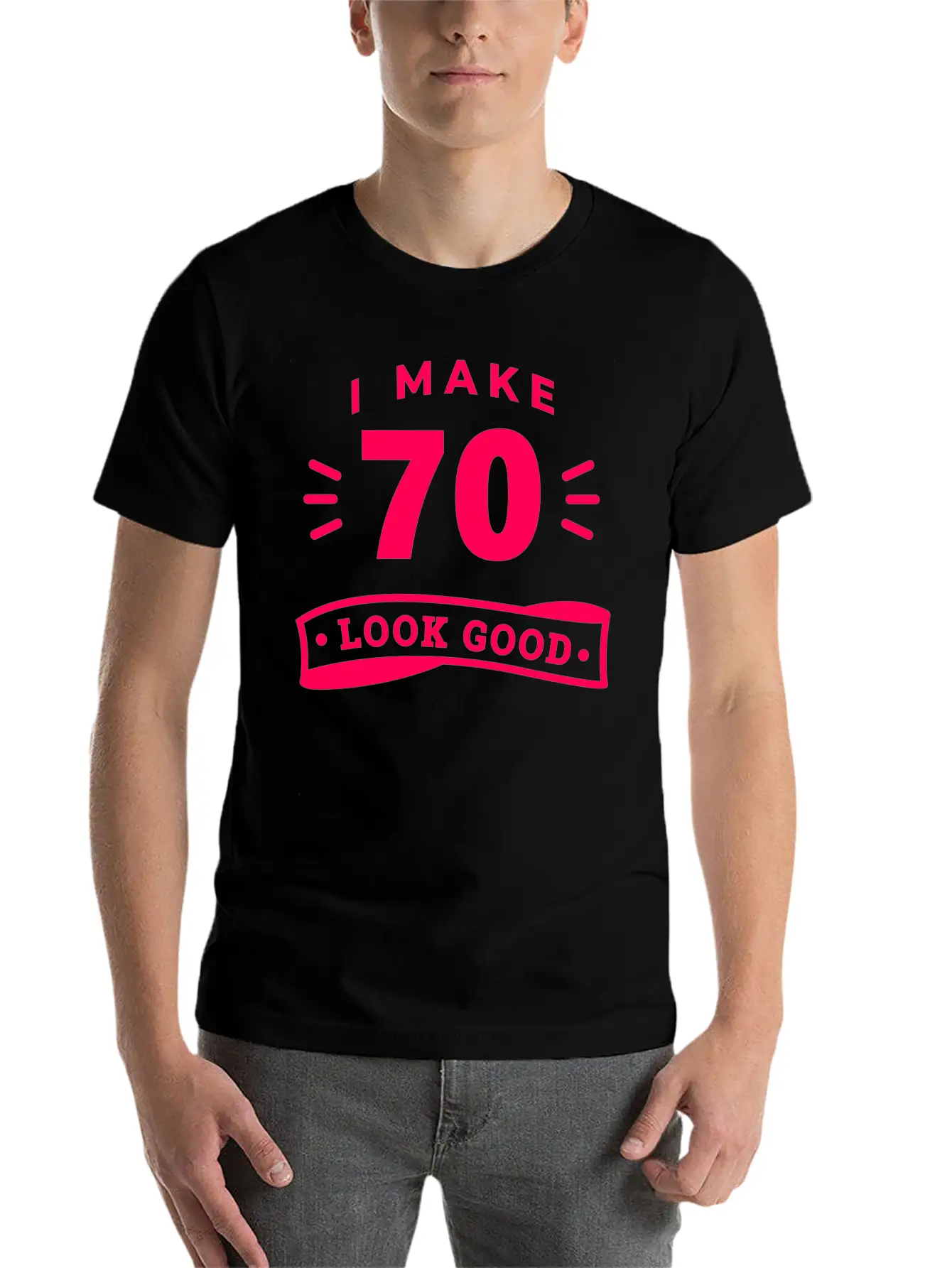 70th Birthday Saying Funny Funny Motto Trend Unisex Casual T-Shirt – Clean Design For Daily Comfort