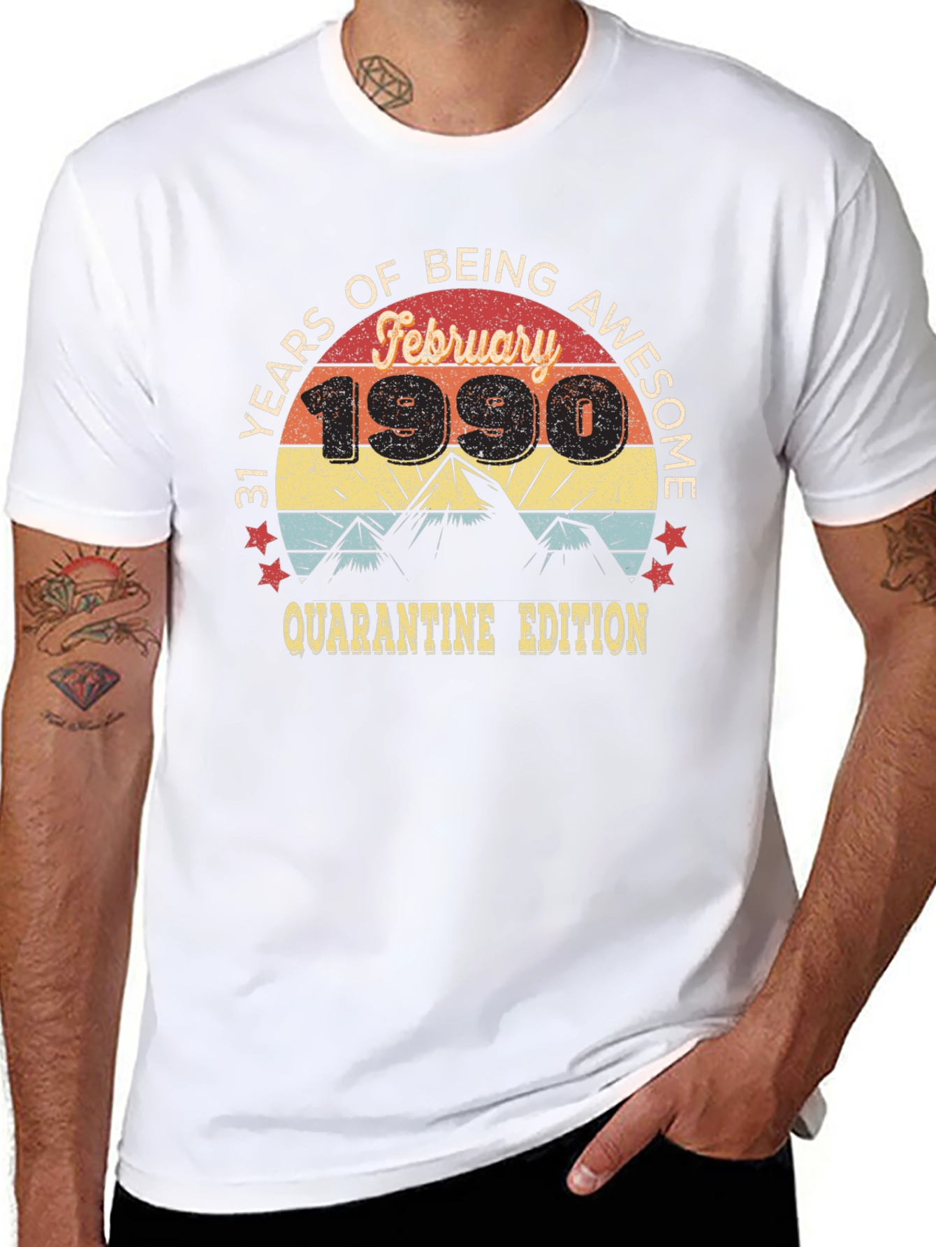 31 Years Awesome February 1990 Quarantine Edition T-Shirt