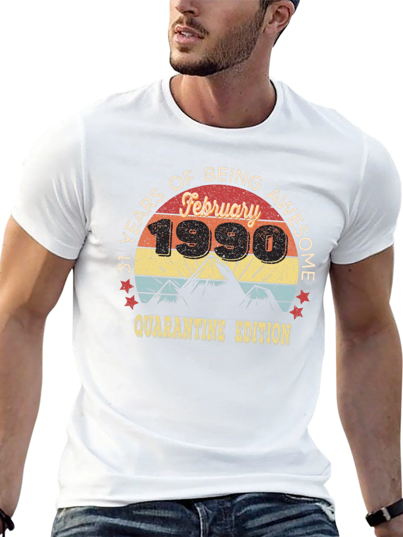 31 Years Awesome February 1990 Quarantine Edition T-Shirt