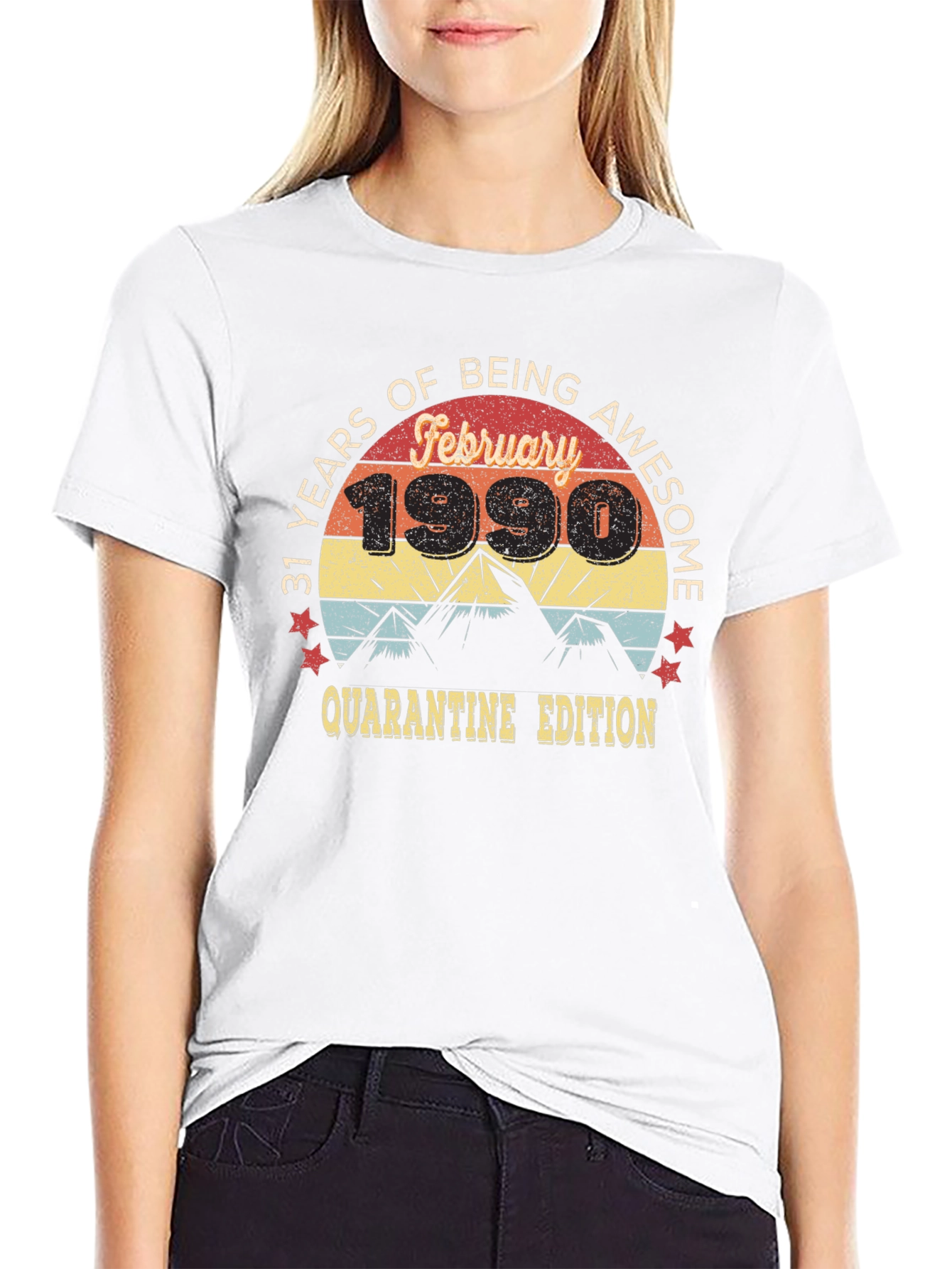 31 Years Awesome February 1990 Quarantine Edition T-Shirt