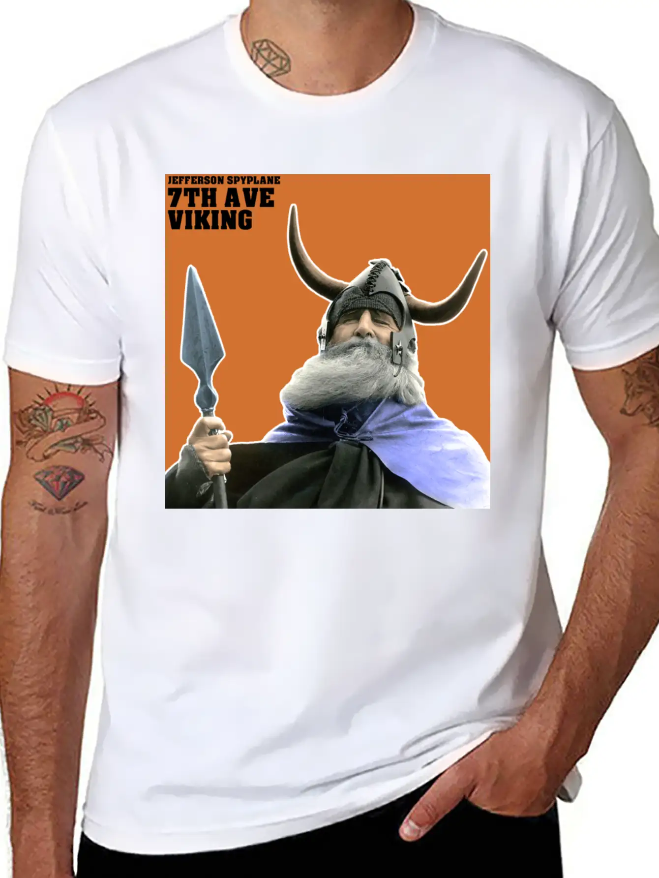 7th Ave Viking - Sticker Timeless Short Sleeve Tee – Comfy And Minimalist Design