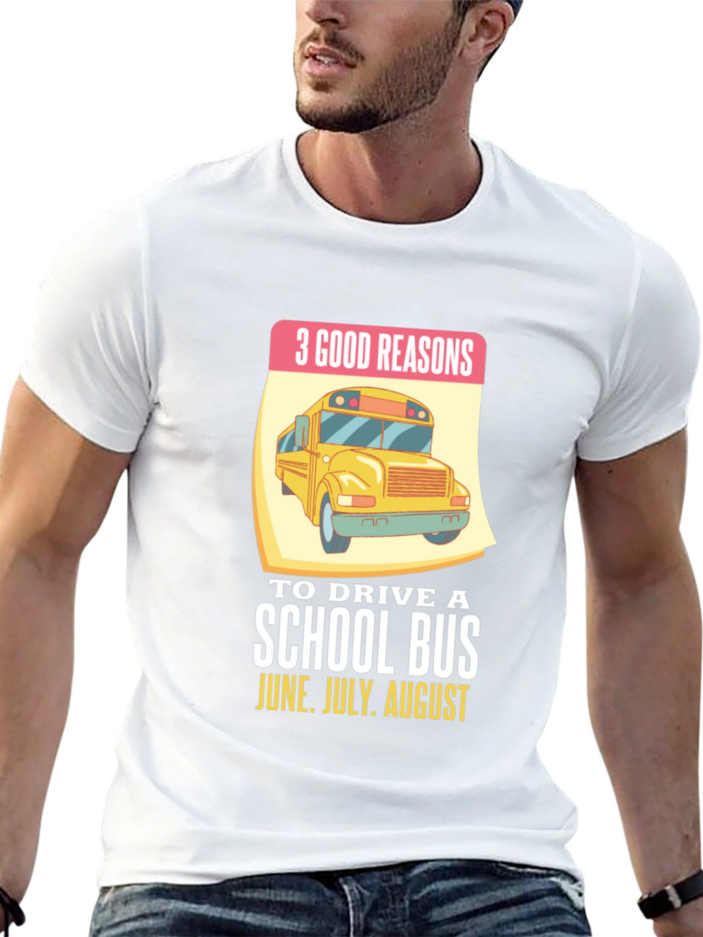 3 Good Reasons School Bus T-Shirt