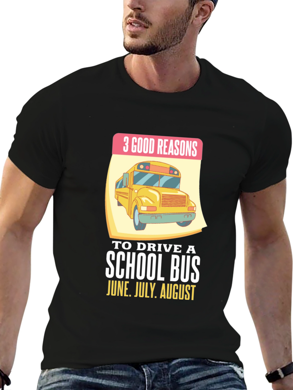 3 Good Reasons School Bus T-Shirt