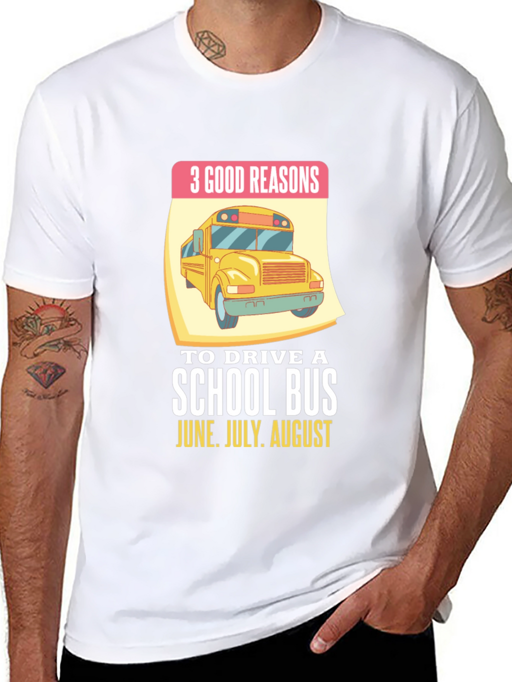 3 Good Reasons School Bus T-Shirt