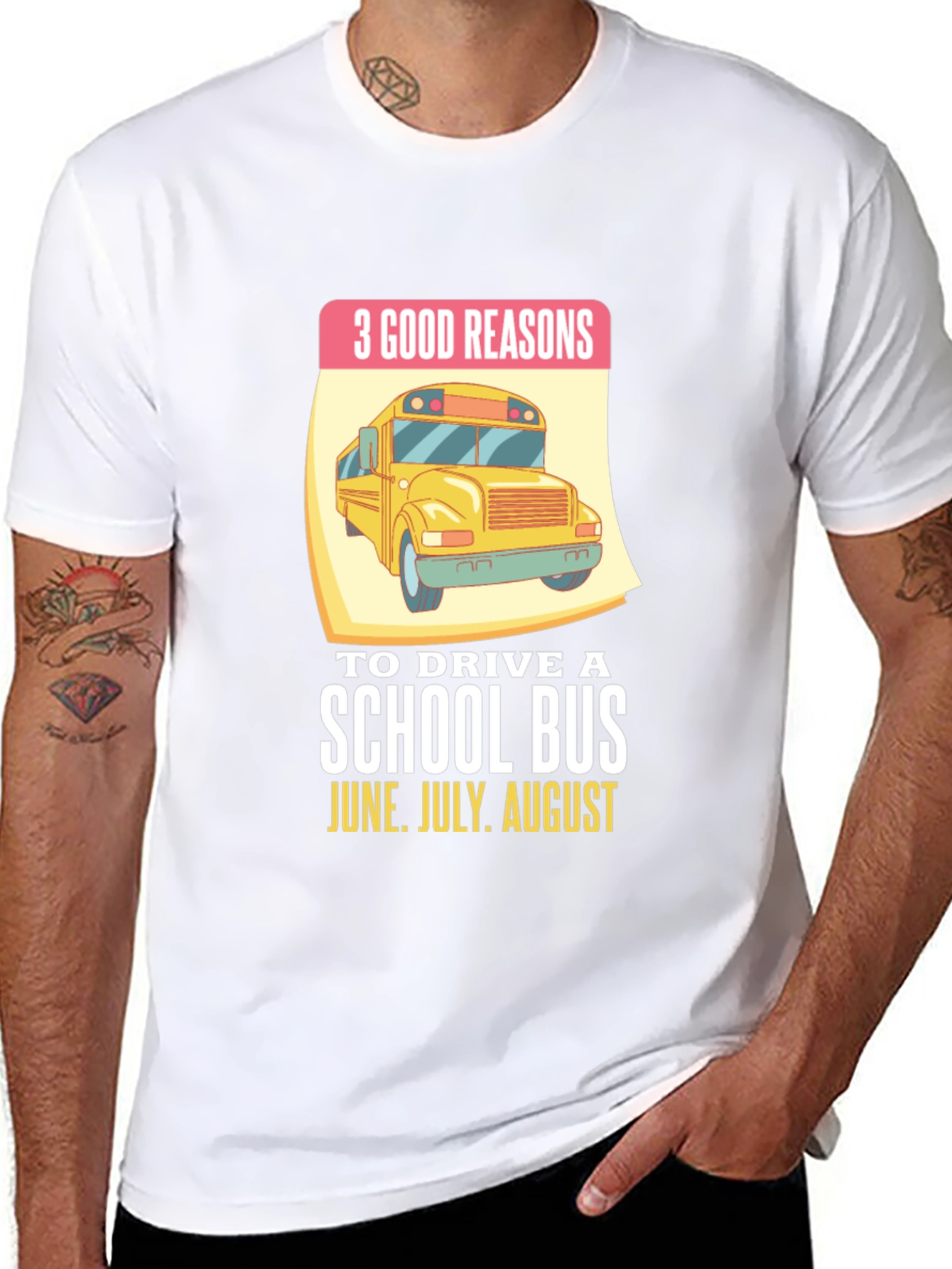 3 Good Reasons School Bus T-Shirt