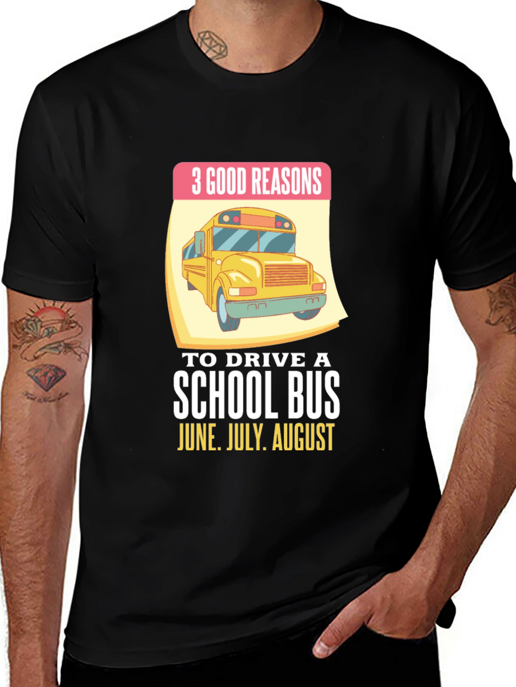 3 Good Reasons School Bus T-Shirt