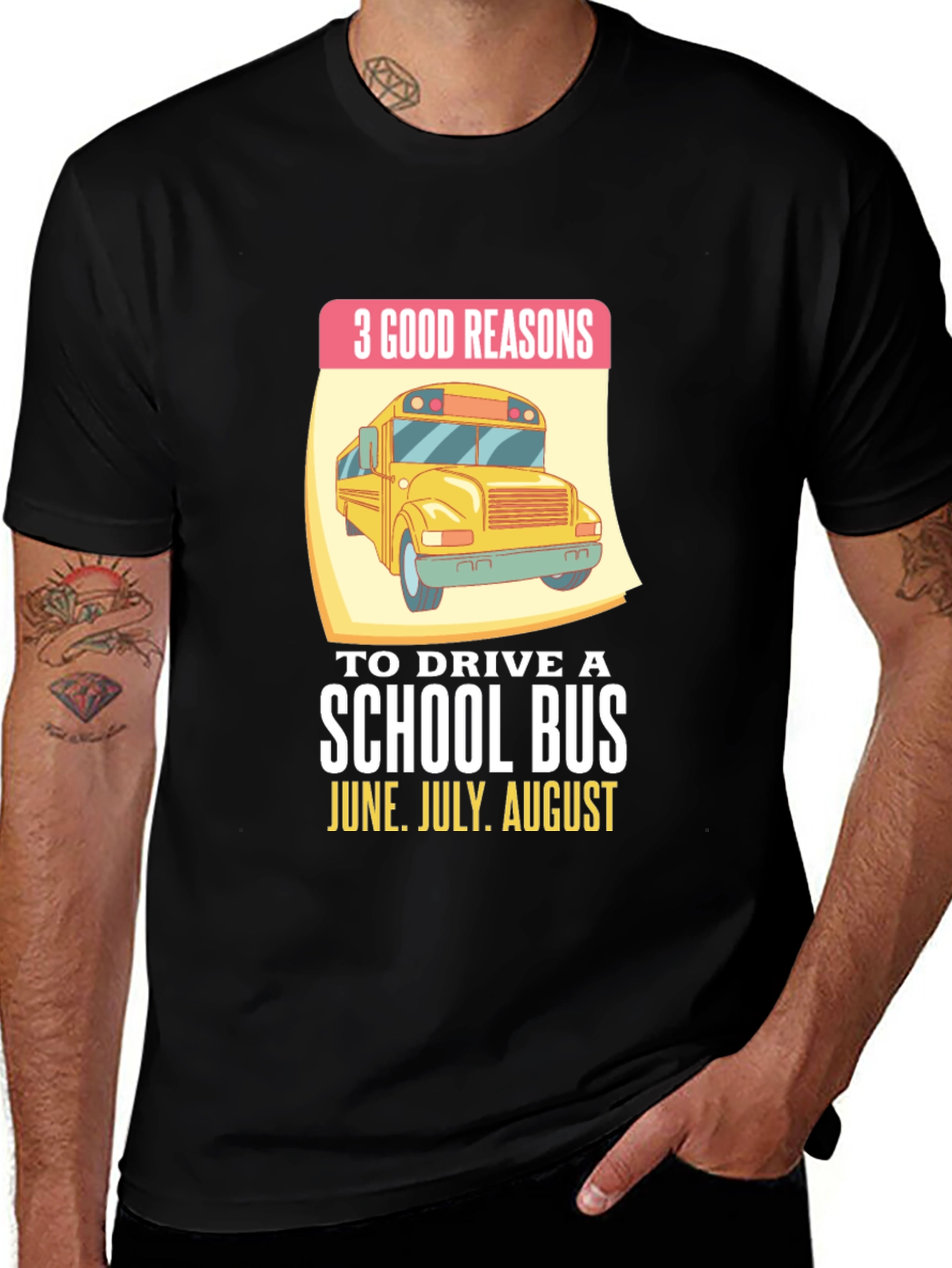 3 Good Reasons School Bus T-Shirt