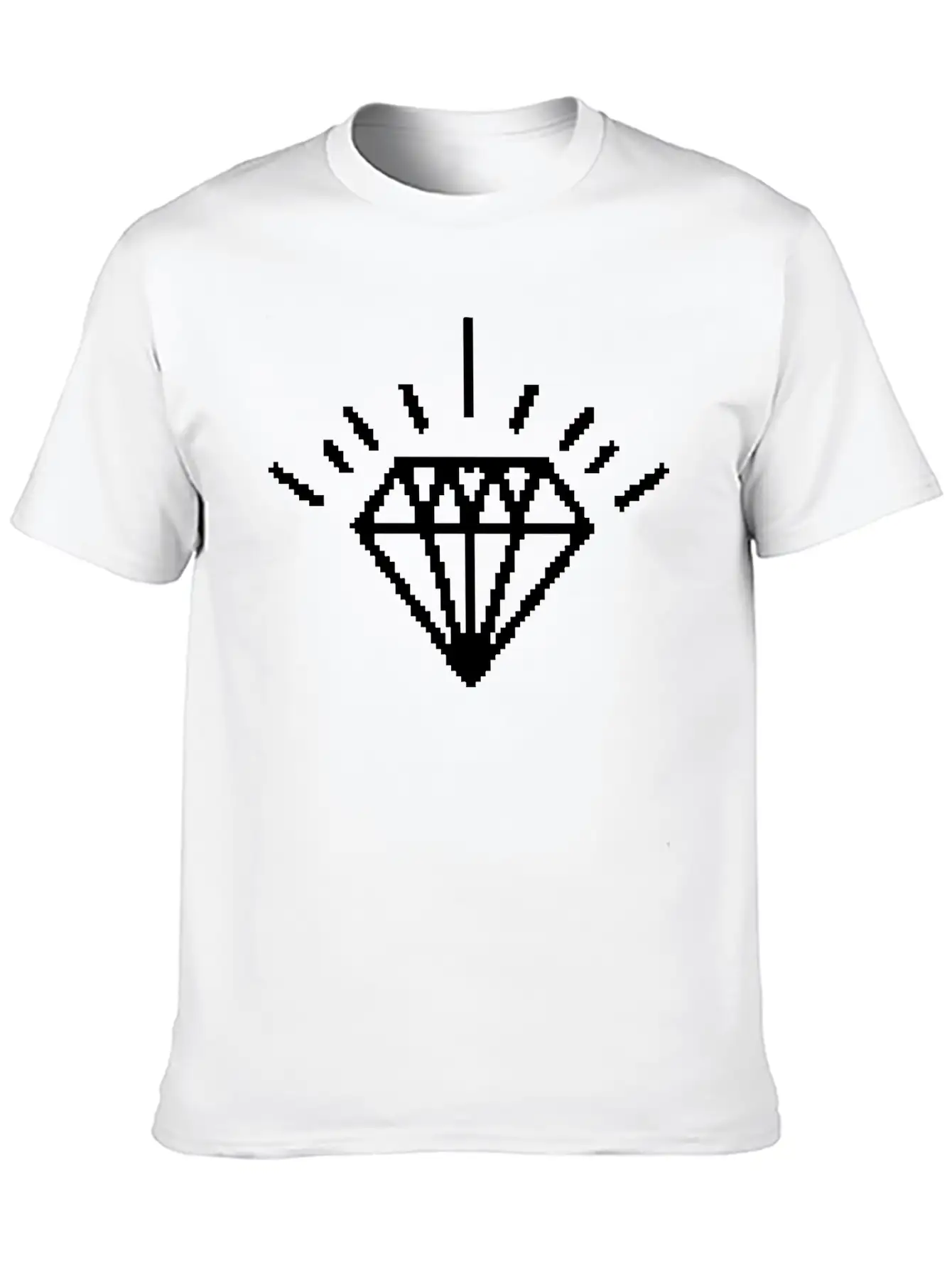 8 Bit Diamond Essential Unisex Summer Tee – Soft Cotton Casual Fit