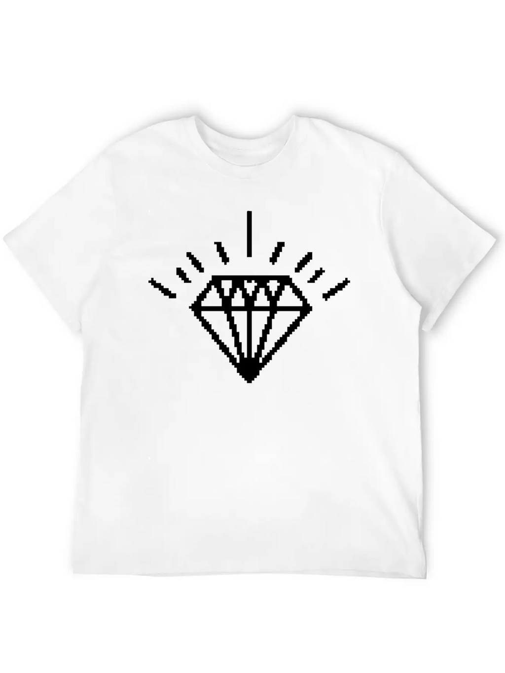 8 Bit Diamond Essential Unisex Summer Tee – Soft Cotton Casual Fit