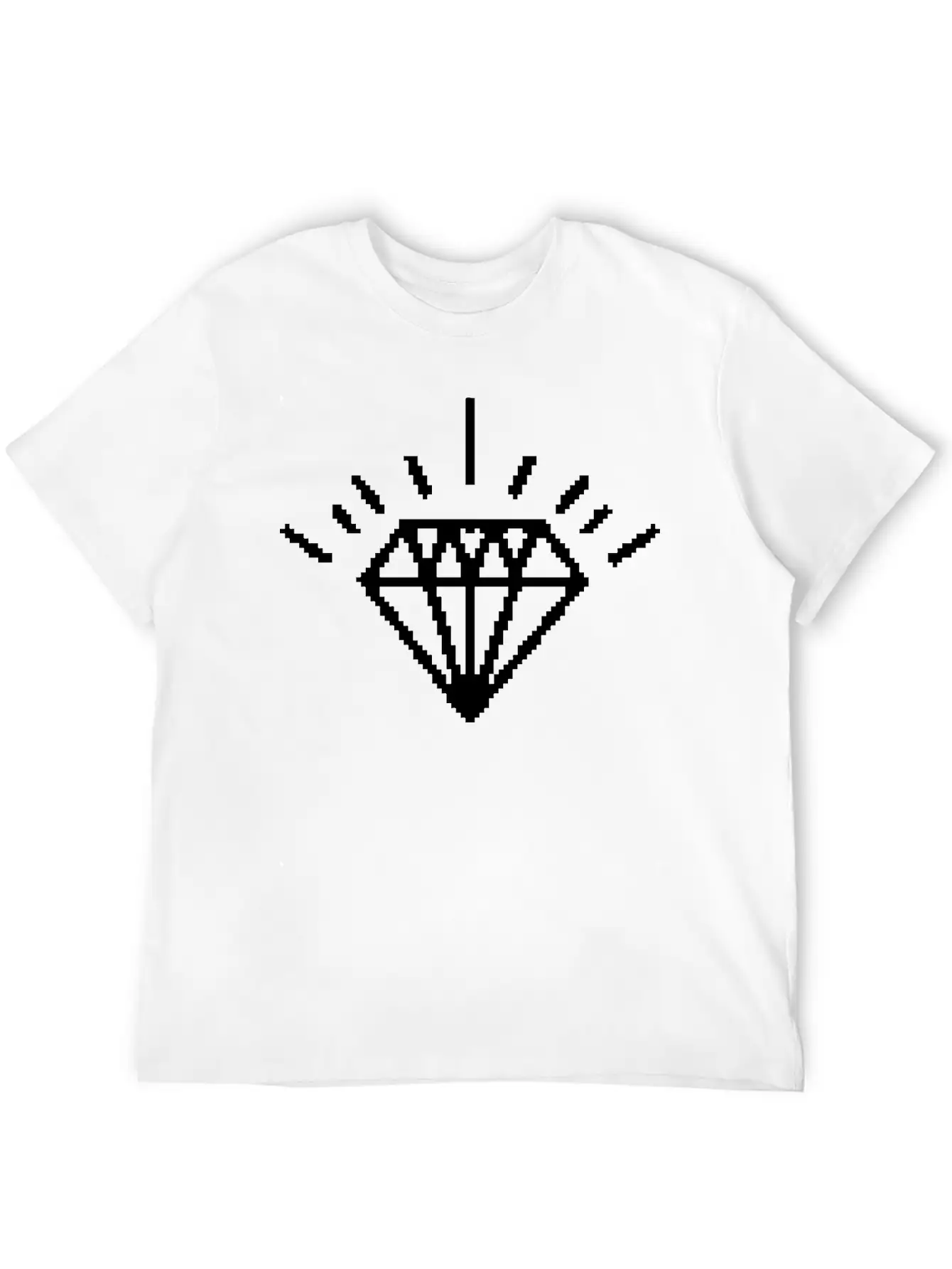 8 Bit Diamond Essential Unisex Summer Tee – Soft Cotton Casual Fit