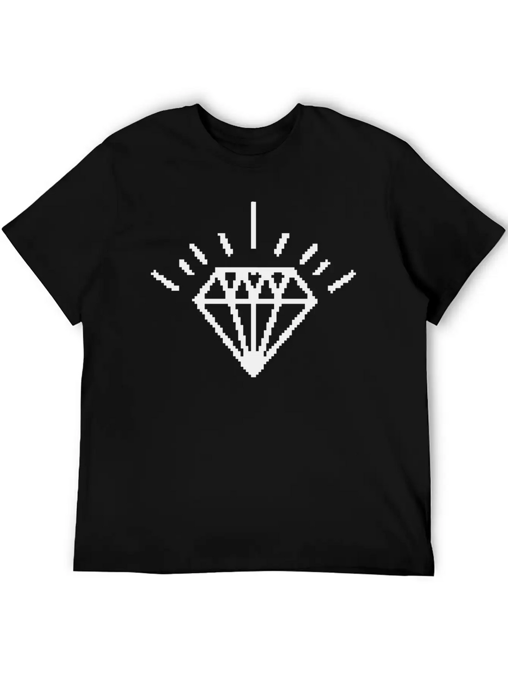 8 Bit Diamond Essential Unisex Summer Tee – Soft Cotton Casual Fit