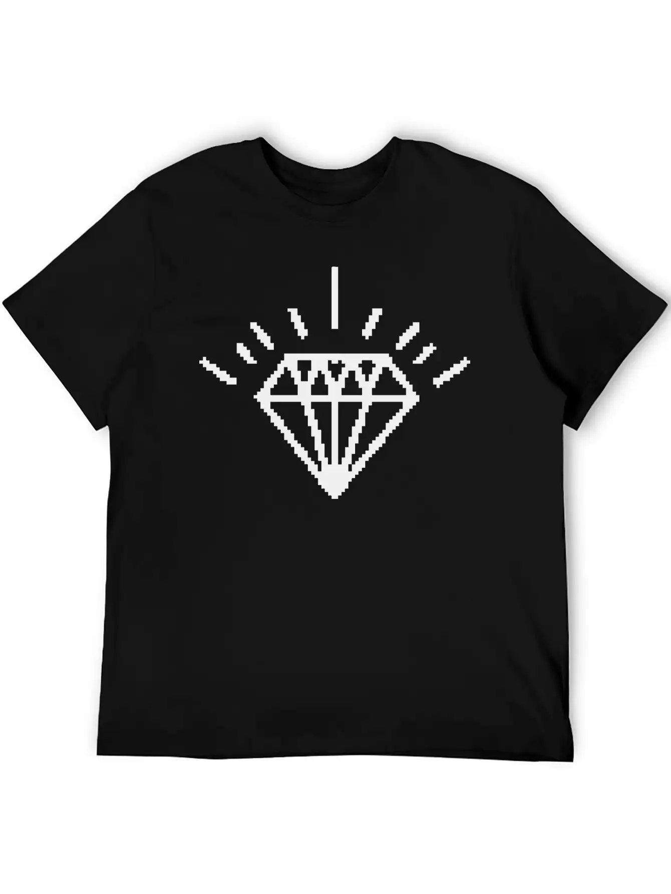 8 Bit Diamond Essential Unisex Summer Tee – Soft Cotton Casual Fit
