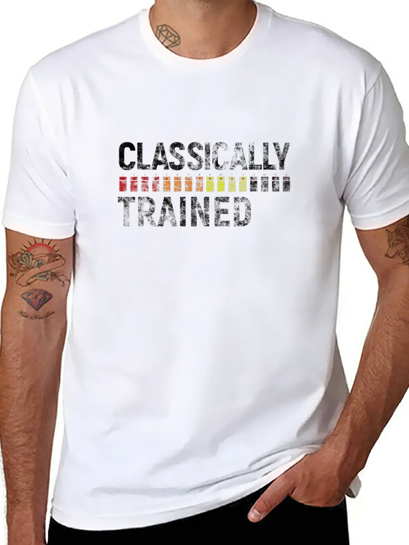 808 Classically Trained Classic Crew Neck Graphic Tee – Everyday Minimal Look