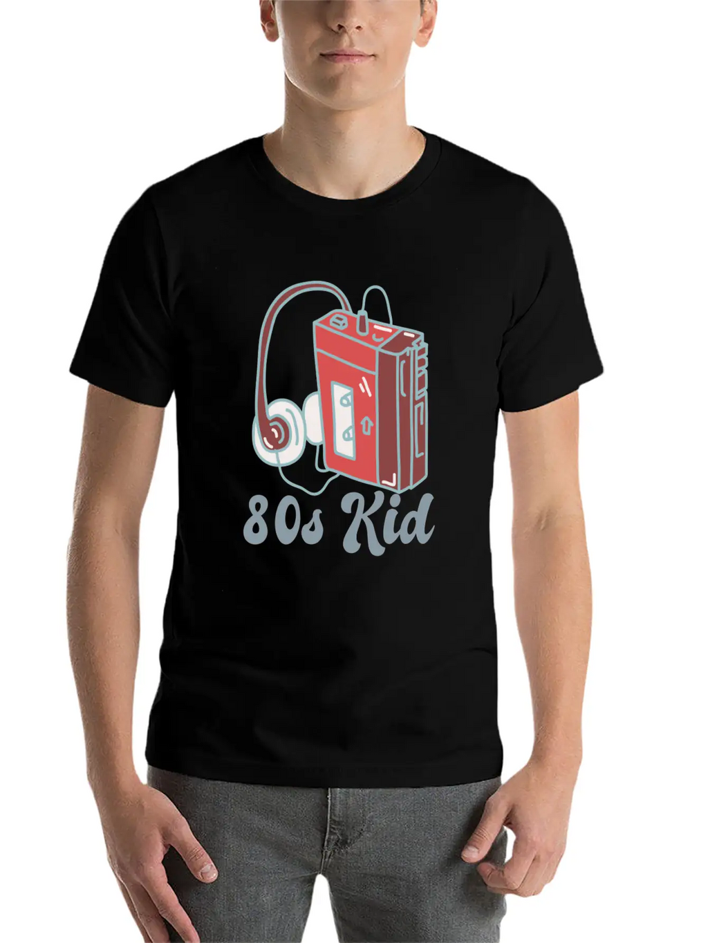 80s Kid Cassette Classic Crew Neck Graphic Tee – Everyday Minimal Look